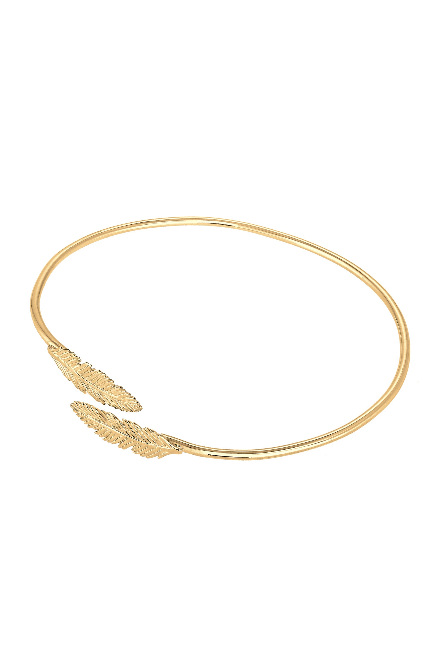 Elli Armreif »Armreif Feder 925 Sterling Silber vergoldet«