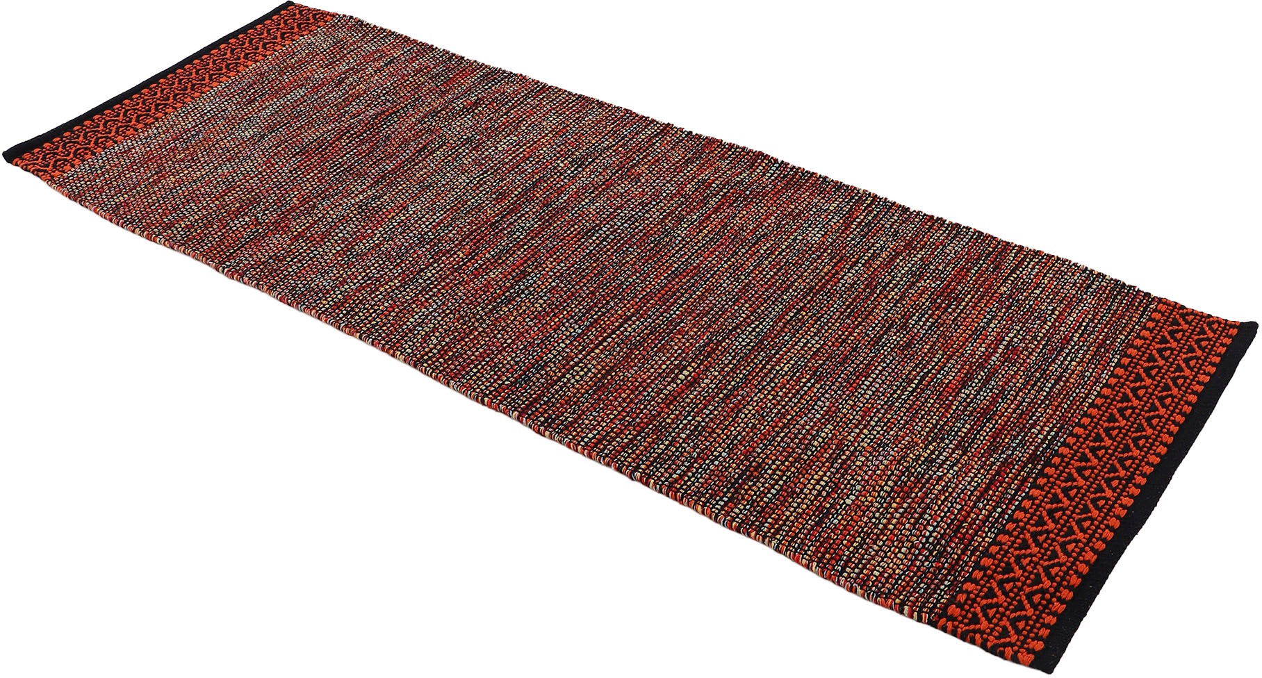 Thumbnail - carpetfine Teppich "Kelim Mia, auch als Läufer erhältlich" rechteckig 6 mm Höhe handgewebt, Baumwolle, Wendeteppich, Fle...