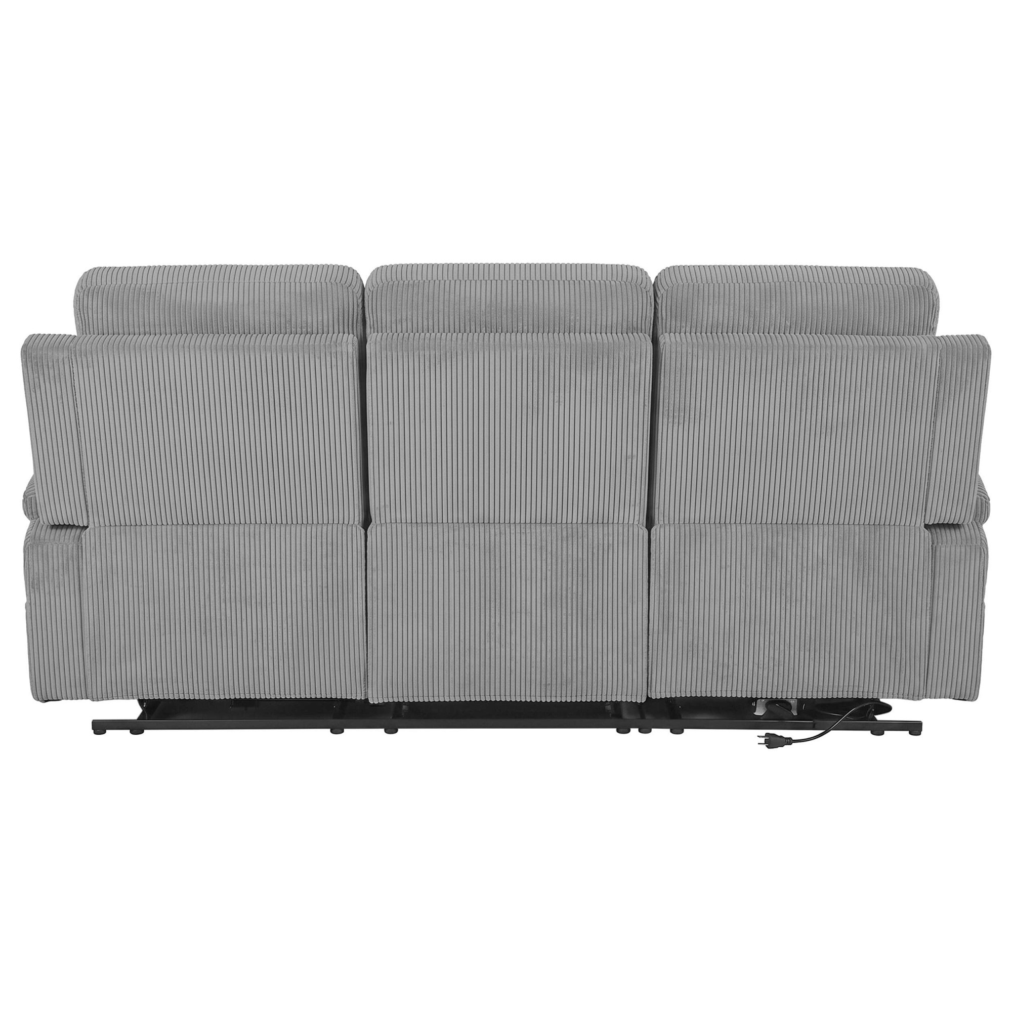 OTTO home Ecksofa »NAPORI Cord, Multimediasofa, L-Form« man. oder elektr. Relaxfuntion, USB-A bei elektr. Variante, Staukasten