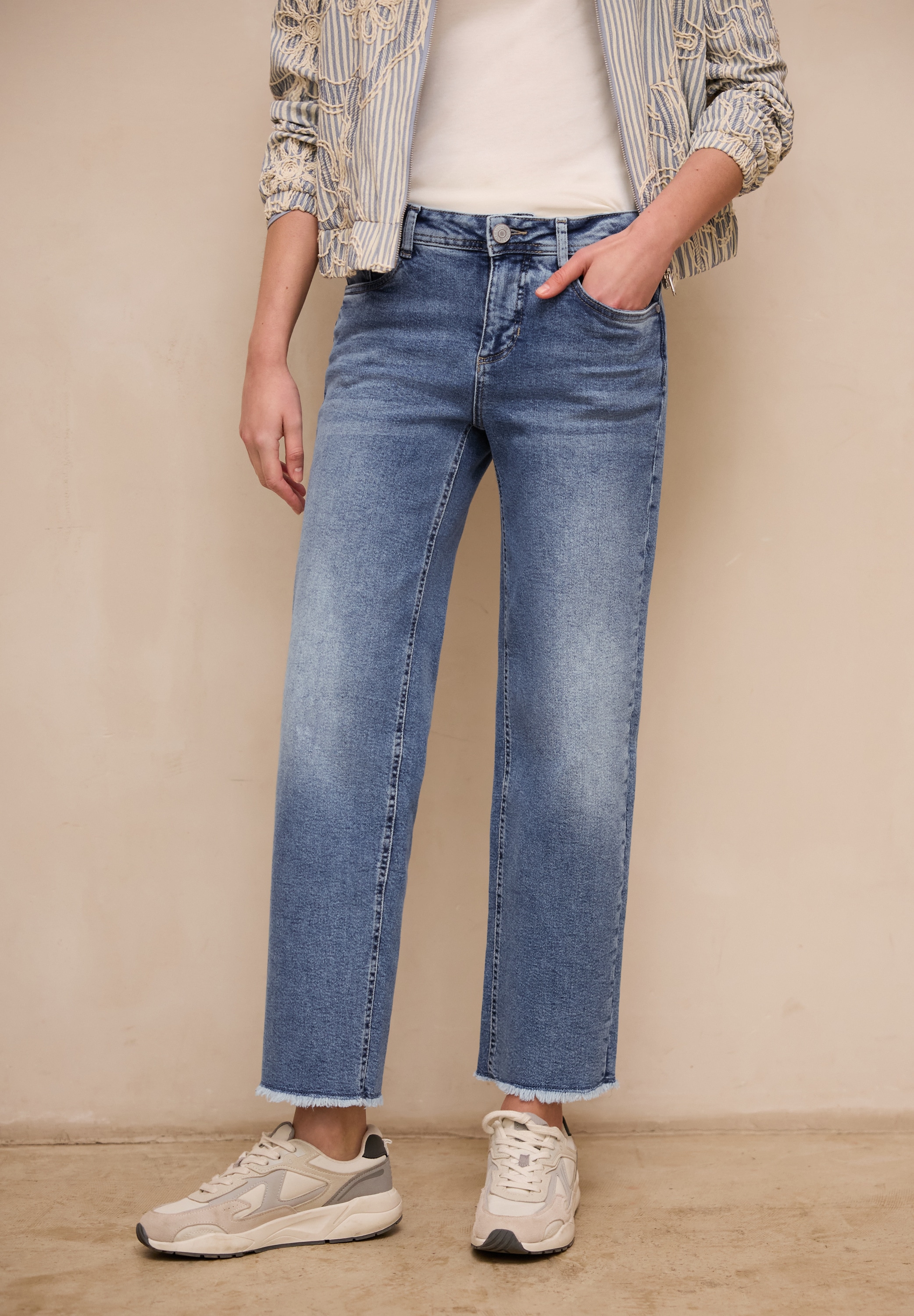 STREET ONE STUDIO Comfort-fit-Jeans Middle Waist