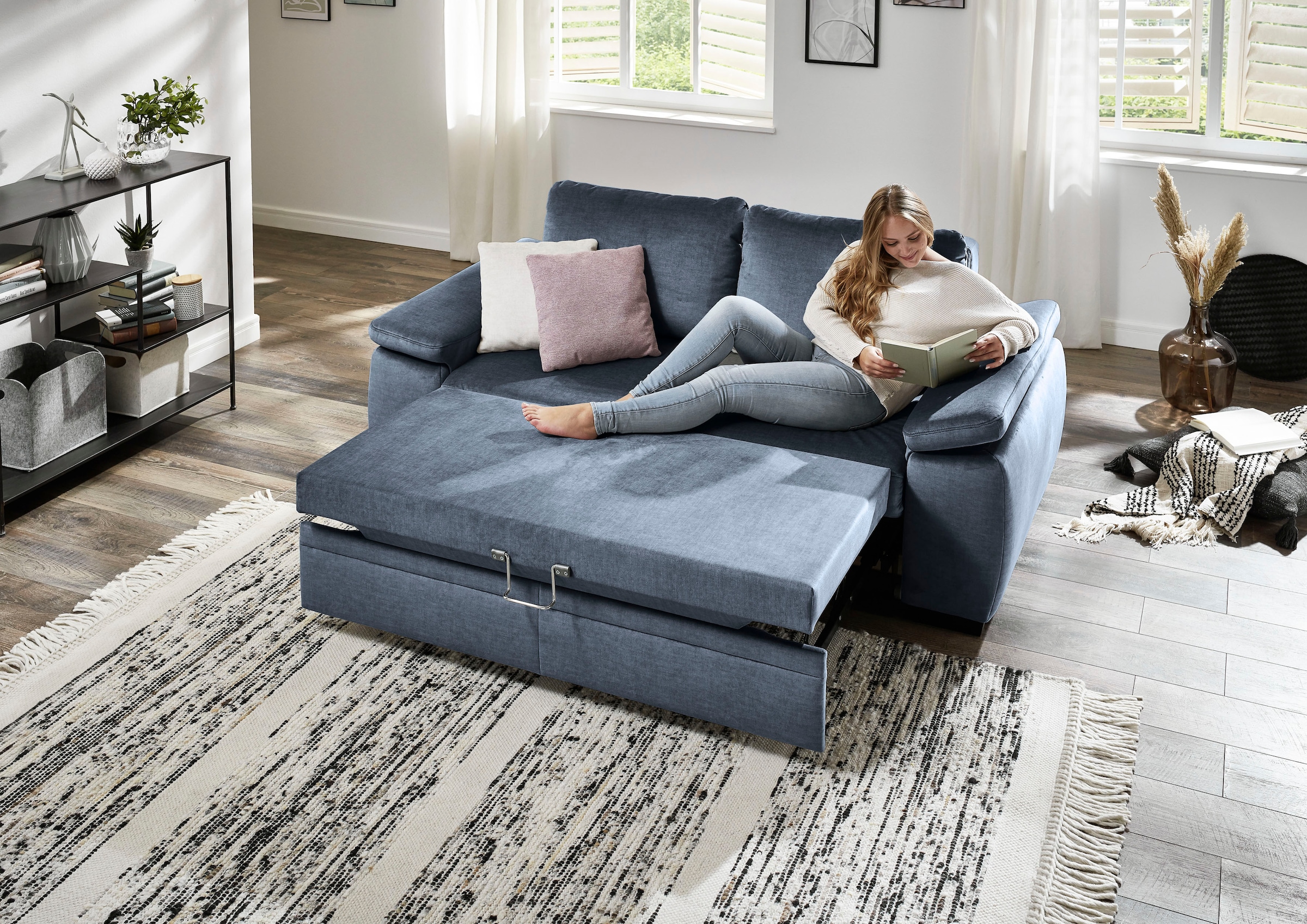 Die PlanBar Schlafsofa »MP-PD19021«, mit Längsschläferfunktion 140x210 cm