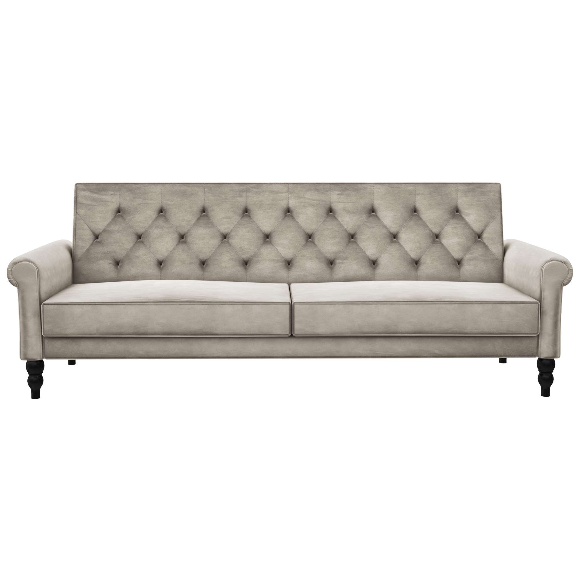 Dorel Home 3-Sitzer »Tyne«, Schlafsofa 222 cm, Bettfunktion (110/190cm), pflegeleichter Velours