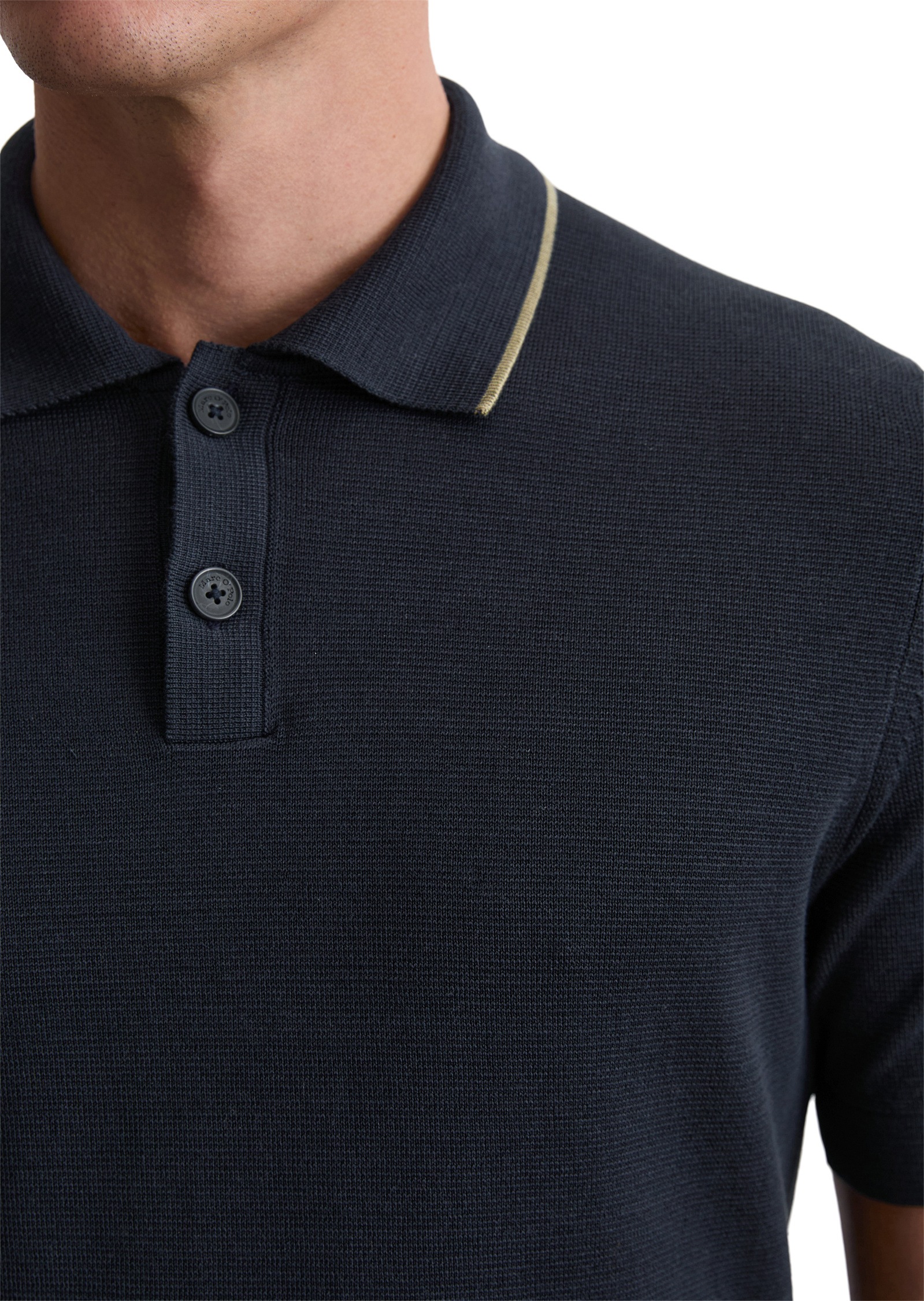 Marc O'Polo Kurzarmpullover »aus reiner Bio-Baumwolle«