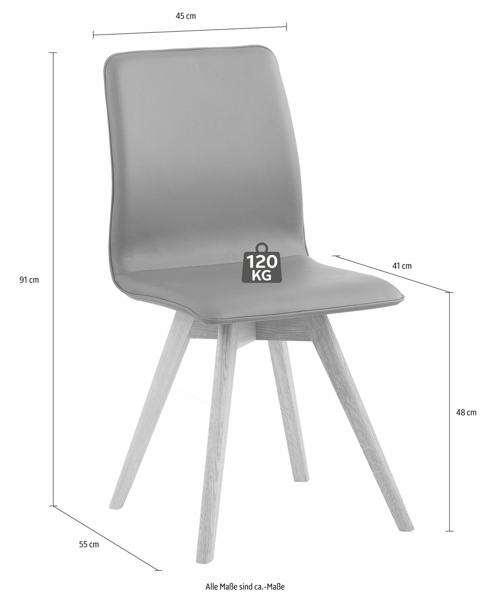 andas St., mit 4-Fußstuhl Massivholzbeinen Microfaser, (Set), | BAUR »Rania«, 2 bestellen