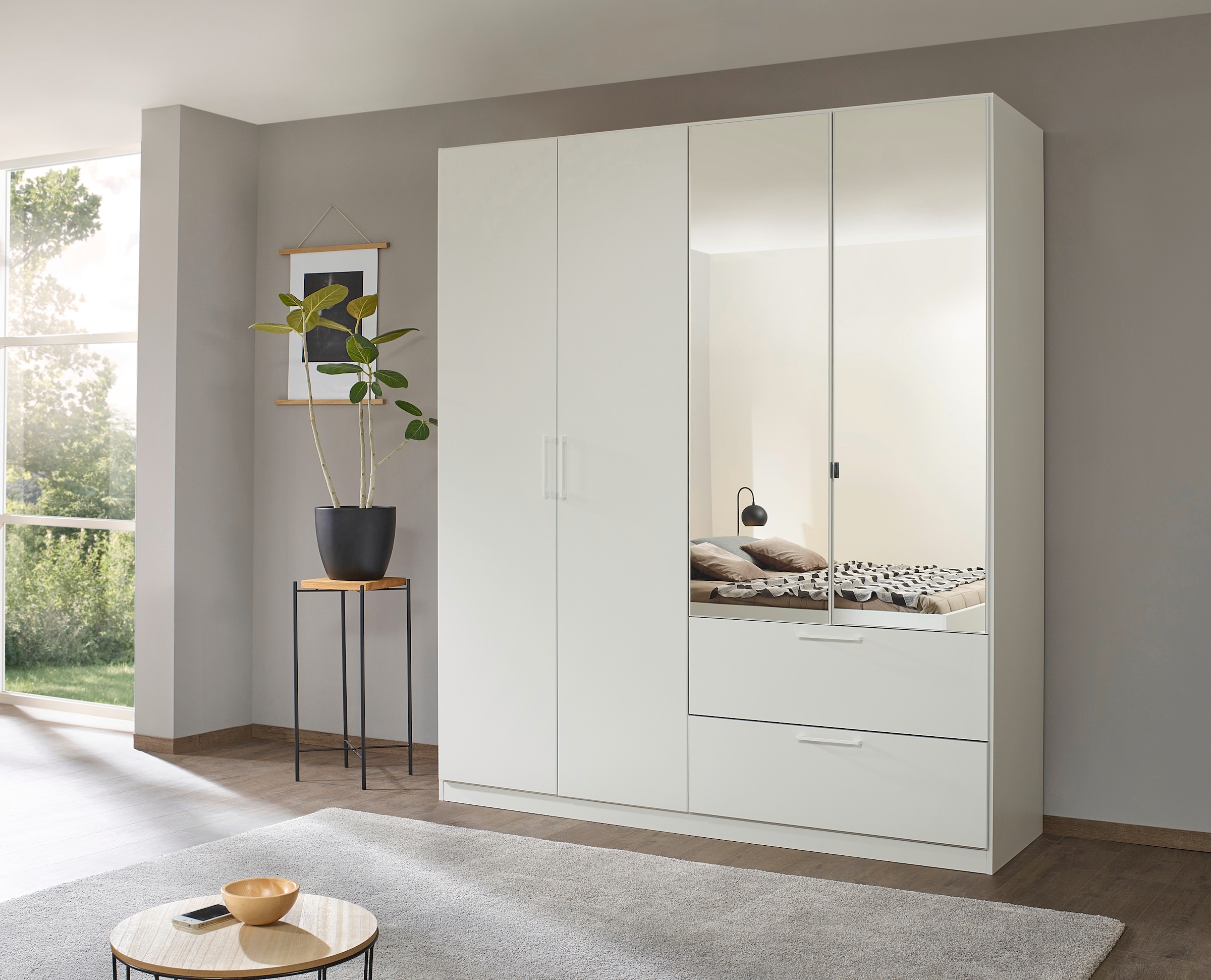 INOSIGN BY RAUCH Schlafzimmer-Set »Komplettschlafzimmer Schlafzimmer Challenger (Set 4-teilig)«, Schrank 2 Breiten, Bett 3 Breiten, 2 Nachttische MADE IN GERMANY