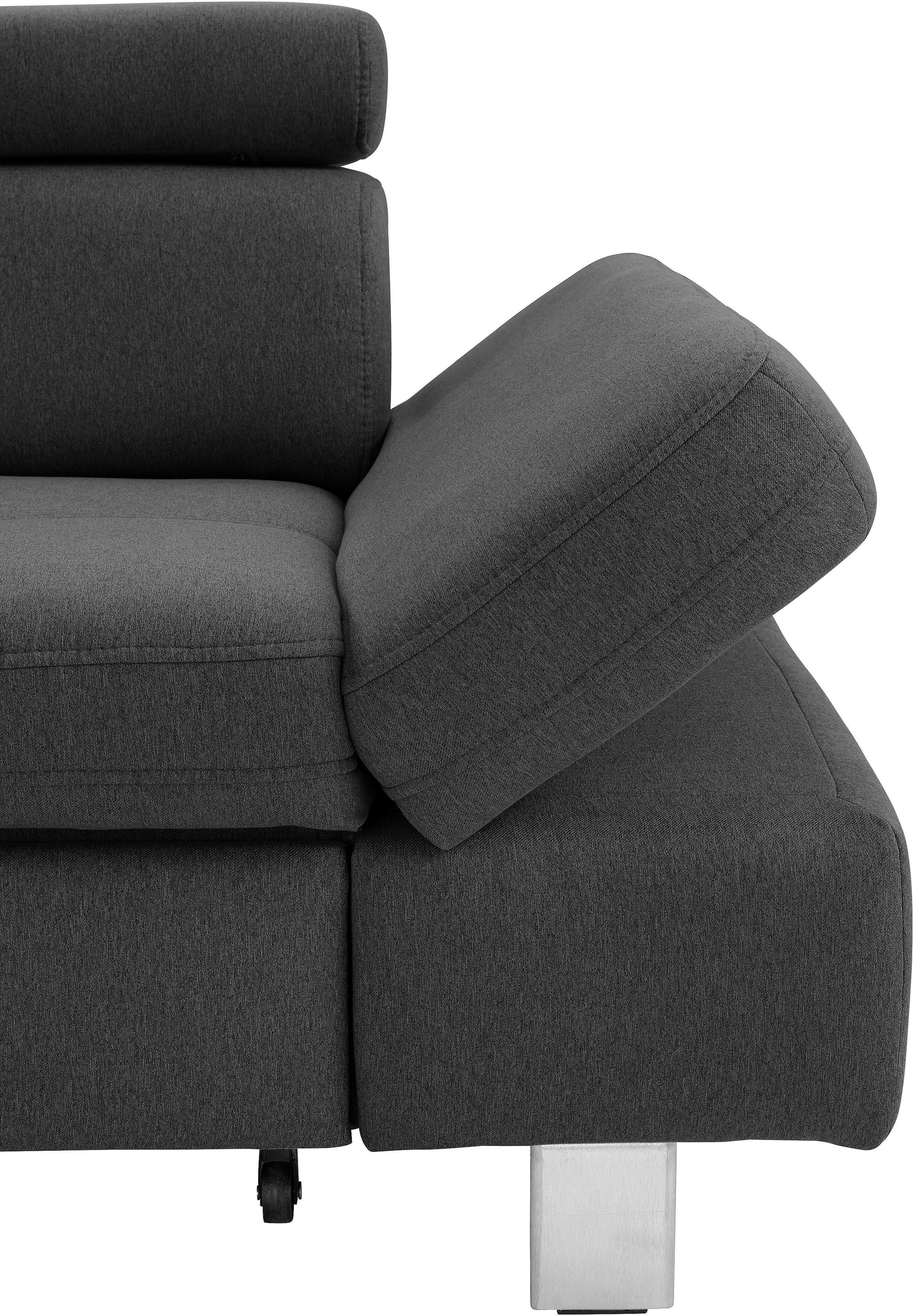 Thumbnail - exxpo - sofa fashion Ecksofa "Fiji, L-Form" mit Kopf- bzw. Rückenverstellung, wahlweise mit Bettfunktion