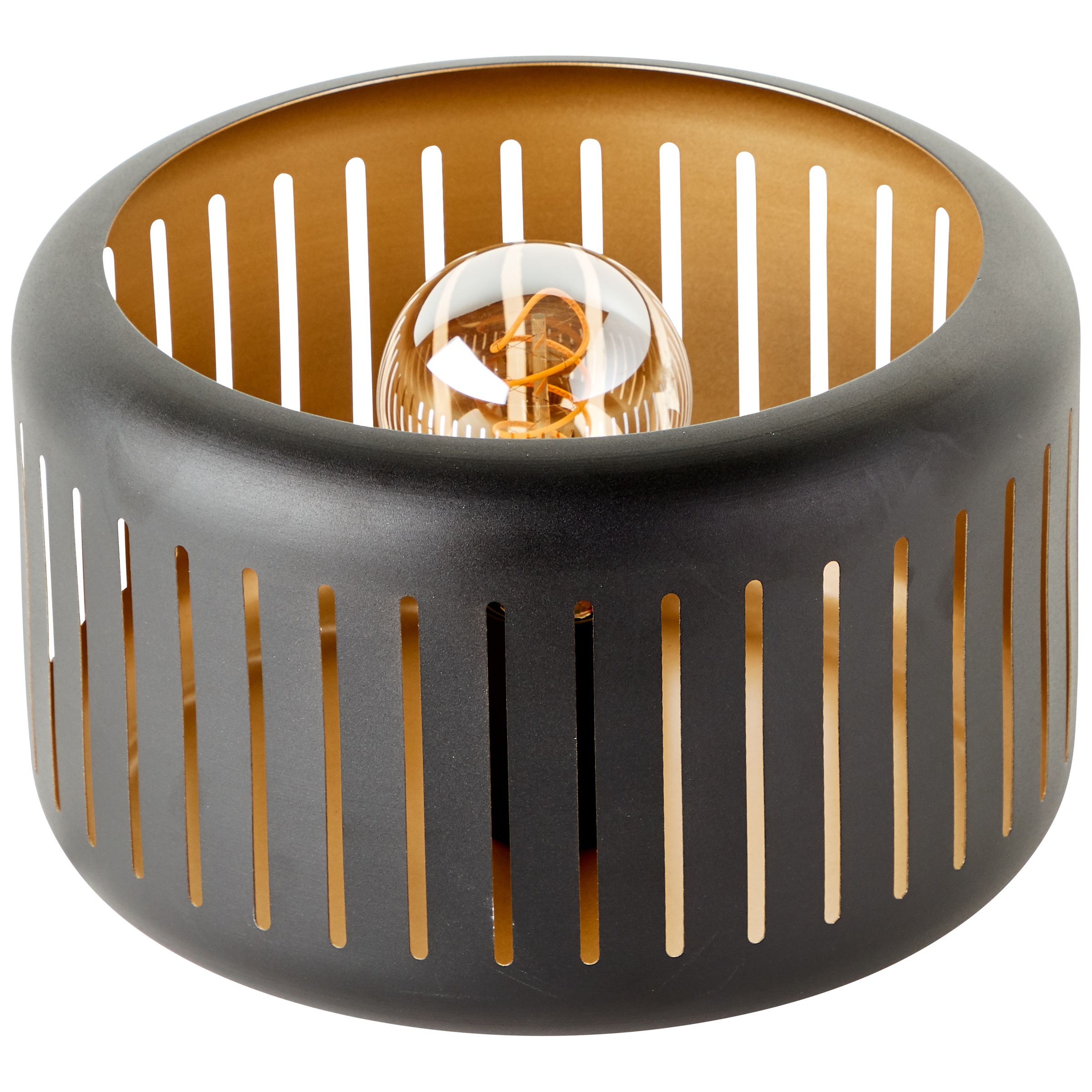 Brilliant Tischleuchte »Tyas«, 1 cm, E27, 19 flammig-flammig, | schwarz/goldfarben x 27 BAUR Metall