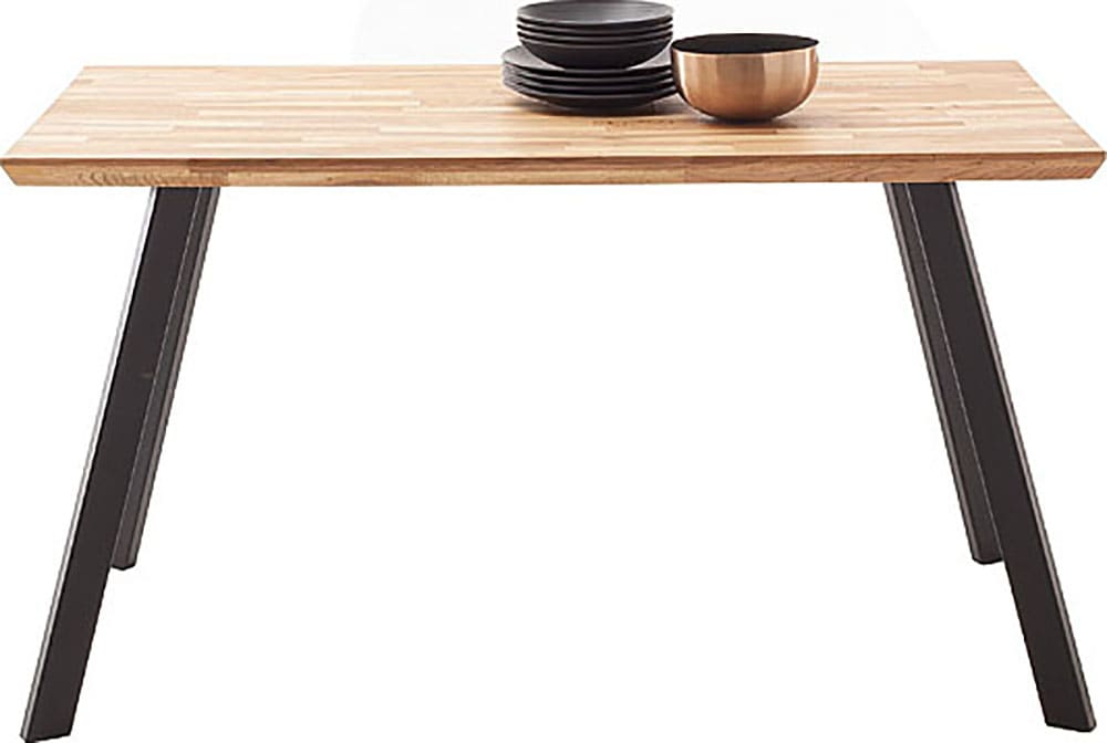 MCA living Esstisch "Zeballos" Holztisch, OTTOs Choice, 1 Stk. tlg. Tischplatte aus Zerreiche, Schweizer Kante, belastbar bis 100 Kg