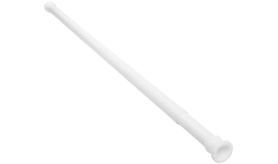 Klemmstange, ausziehbar, für Duschvorhänge, Duschvorhangstange weiß 90-170cm