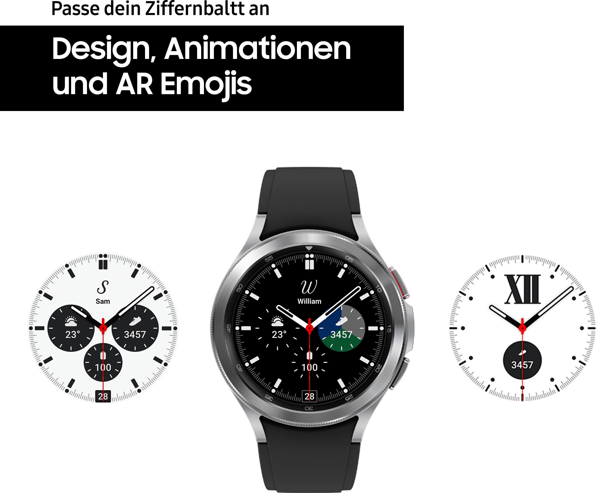 Samsung Smartwatch »Galaxy Watch 4 classic 46mm LTE«, (Wear OS by Google Fitness Uhr, Fitness Tracker, Gesundheitsfunktionen)