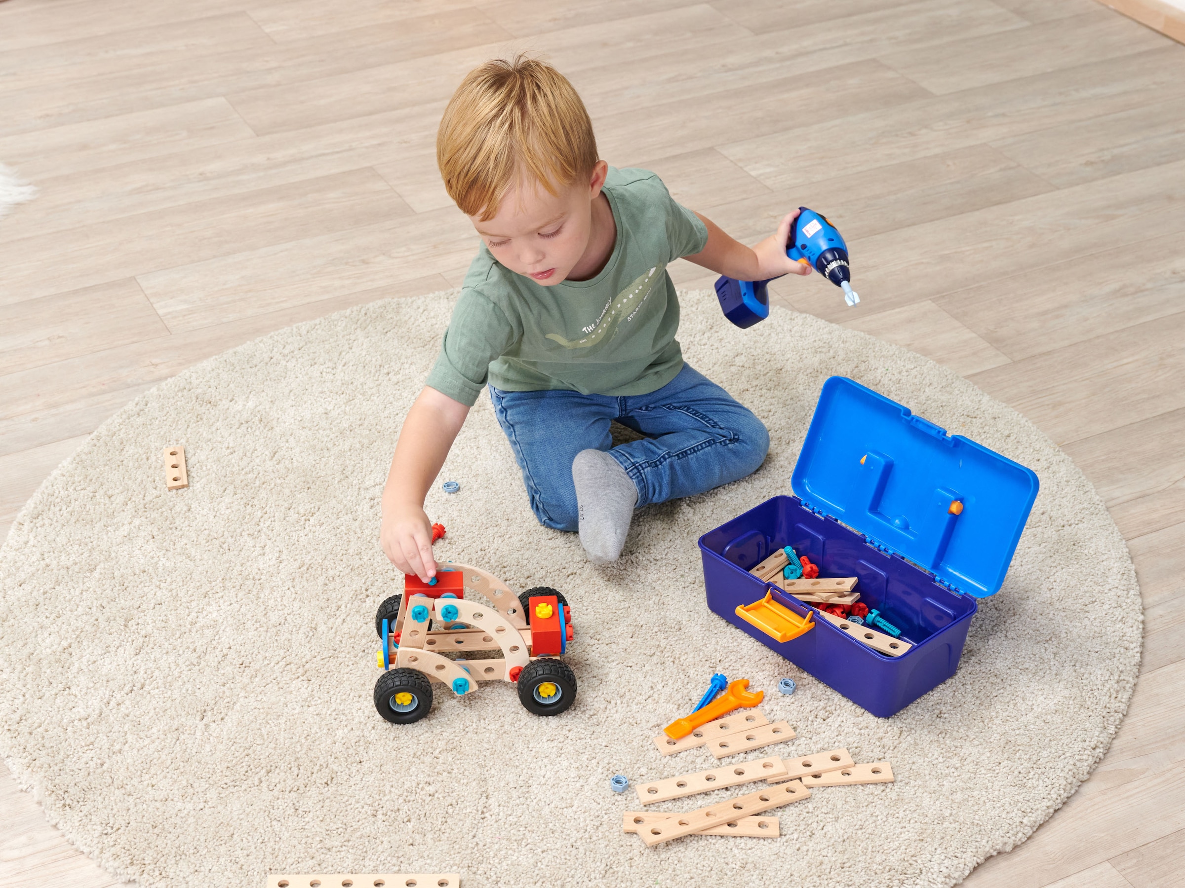 Eichhorn Spielwerkzeugkoffer »Constructor Werkzeugbox mit Schrauber«