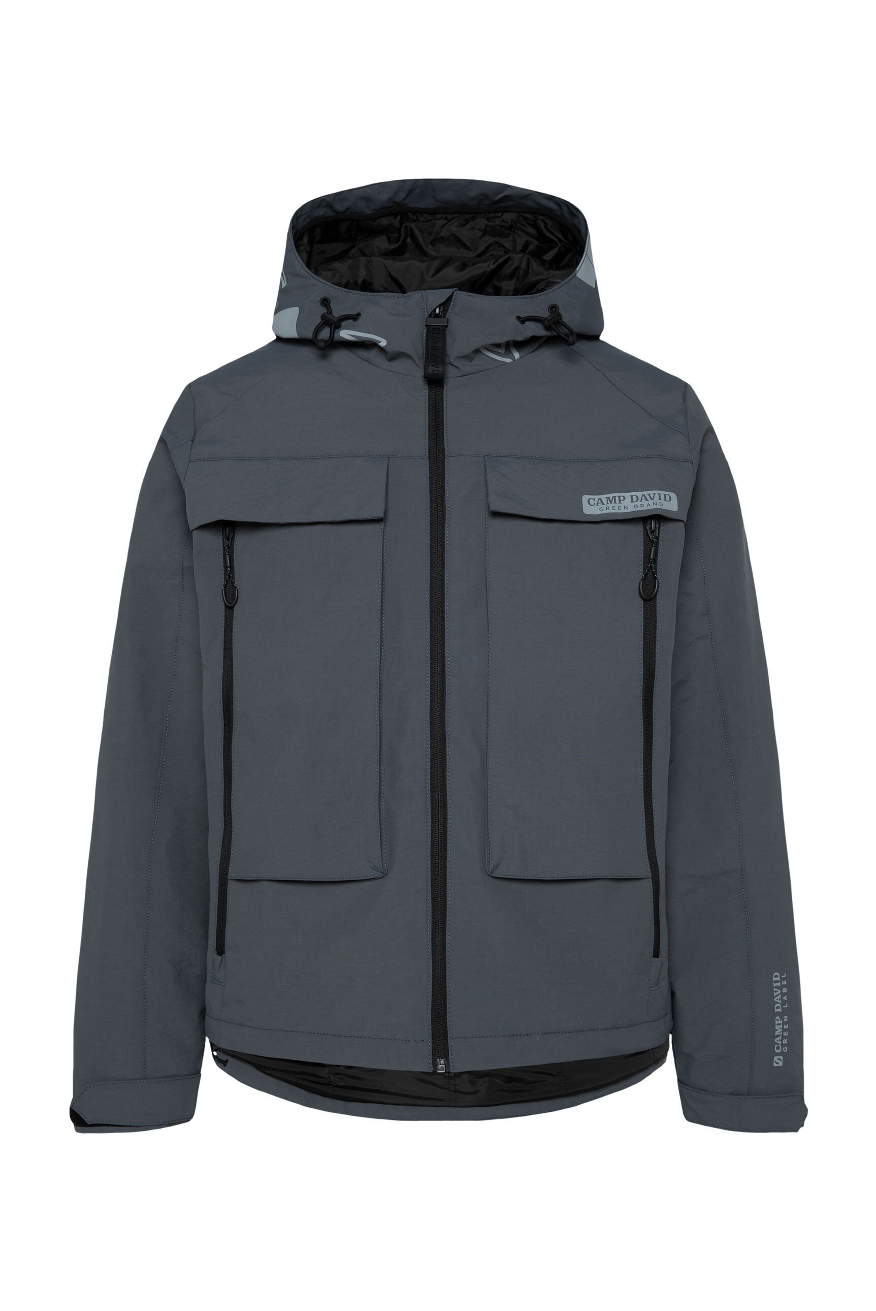 CAMP DAVID Outdoorjacke, mit Kapuze, mit längerer Rückenpartie