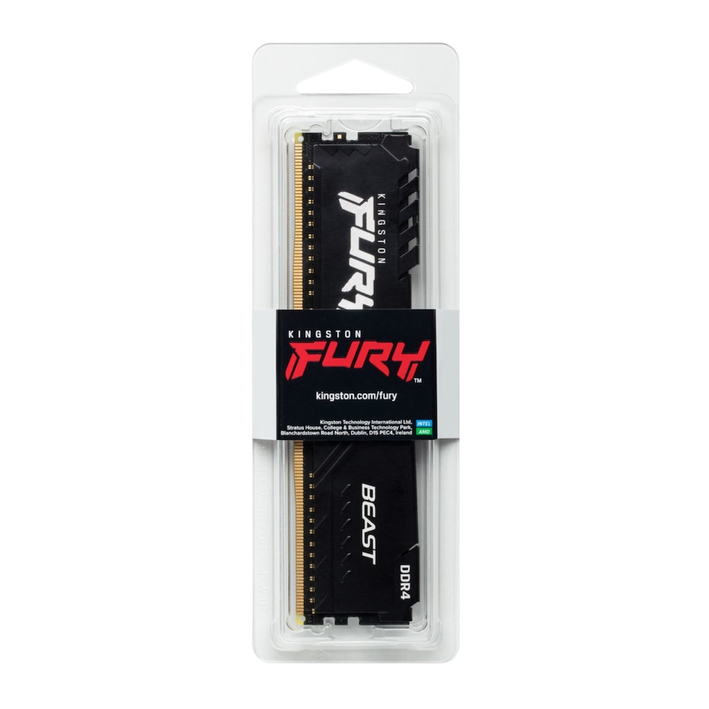 Kingston Arbeitsspeicher »16GB 3600MT/s DDR4 CL18 DIMM FURY Beast Black«