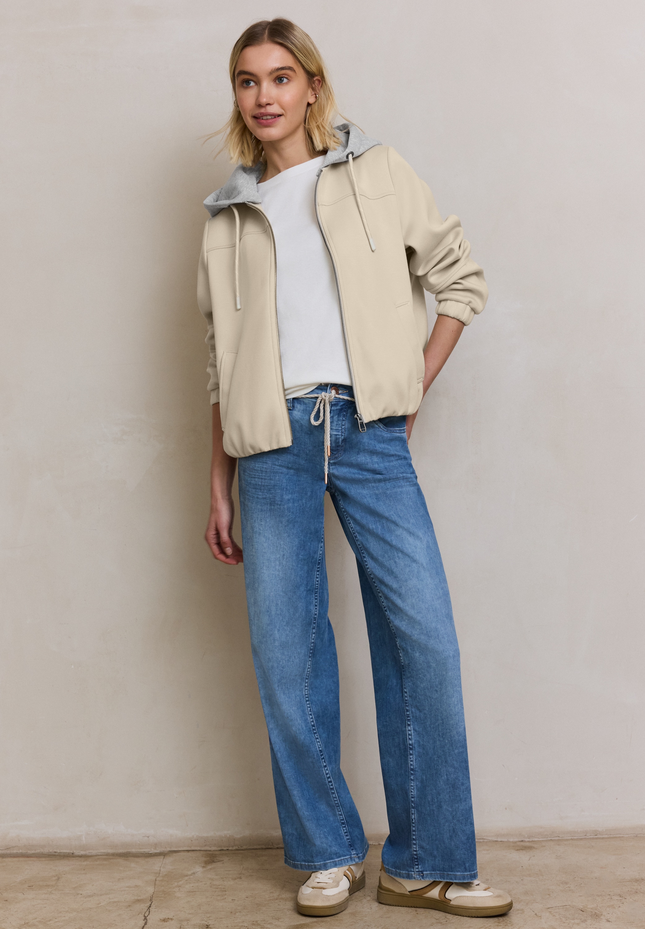 STREET ONE STUDIO Bomberjacke mit Kapuze mit Kapuze