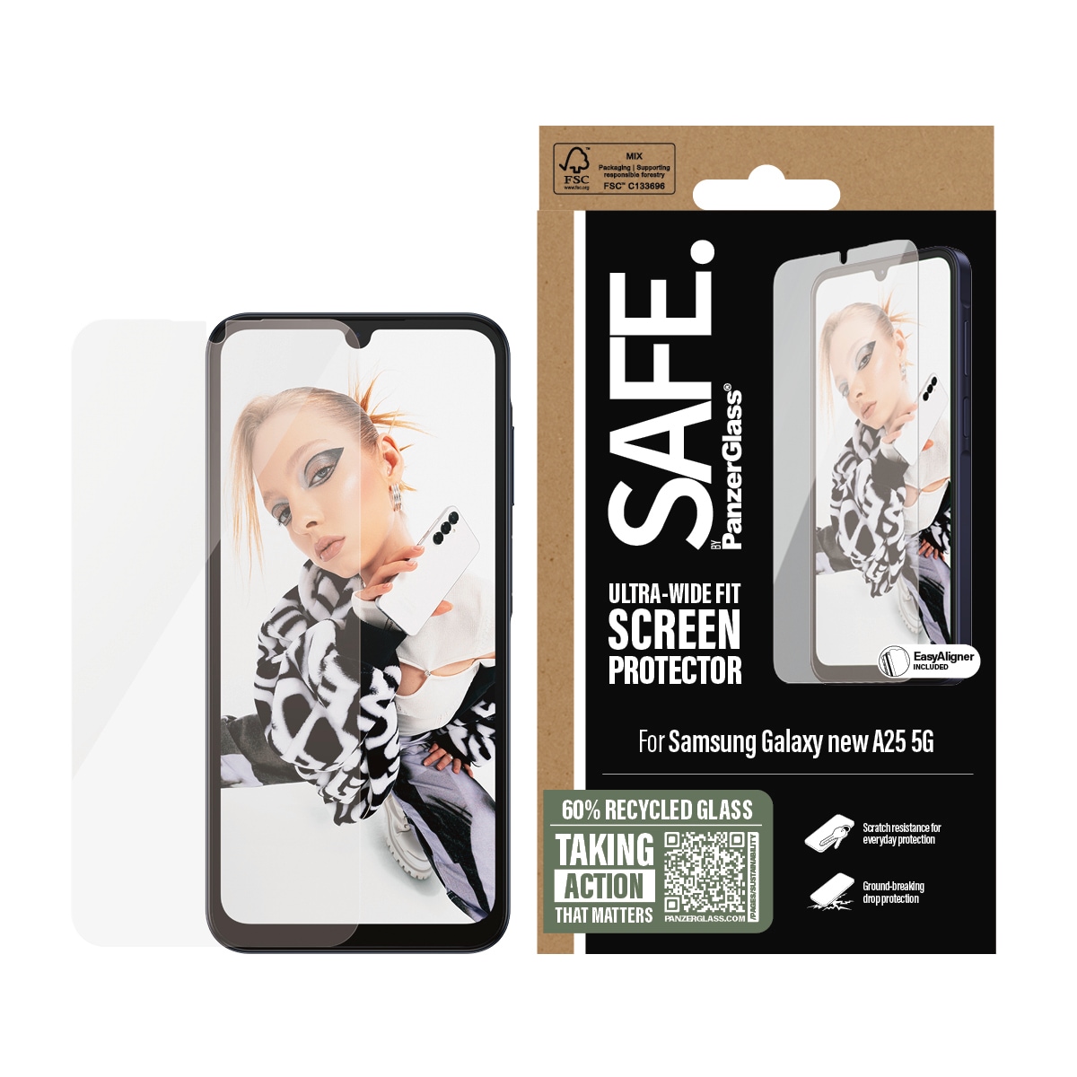 SAFE by PanzerGlass Displayschutzglas »Ultra-Wide Fit Scre...