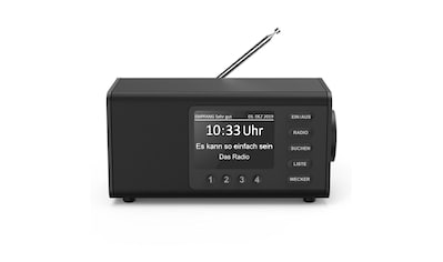 Digitalradio (DAB+) »Digitalradio "DR1000DE", FM/DAB/DAB+, Schwarz Internetradio«, (5 W)