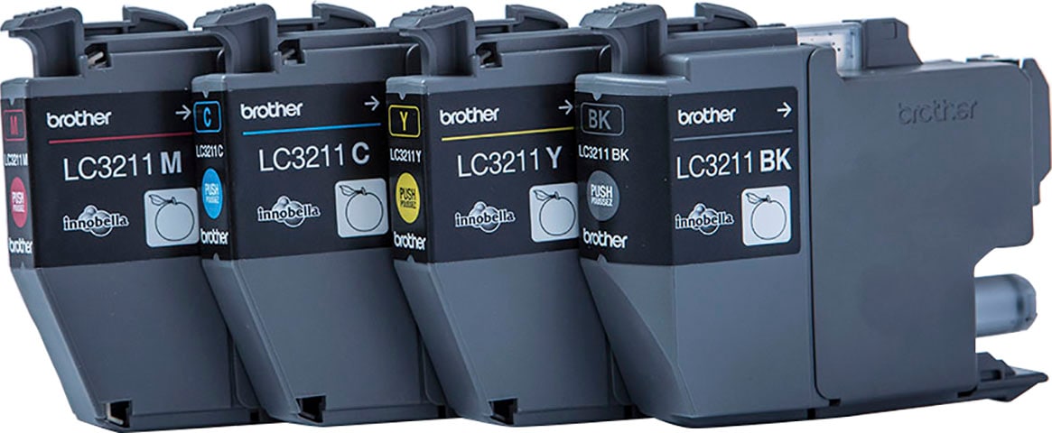 Brother Tintenpatrone »LC-3211 Value Pack«, (Packung, 4 St.)