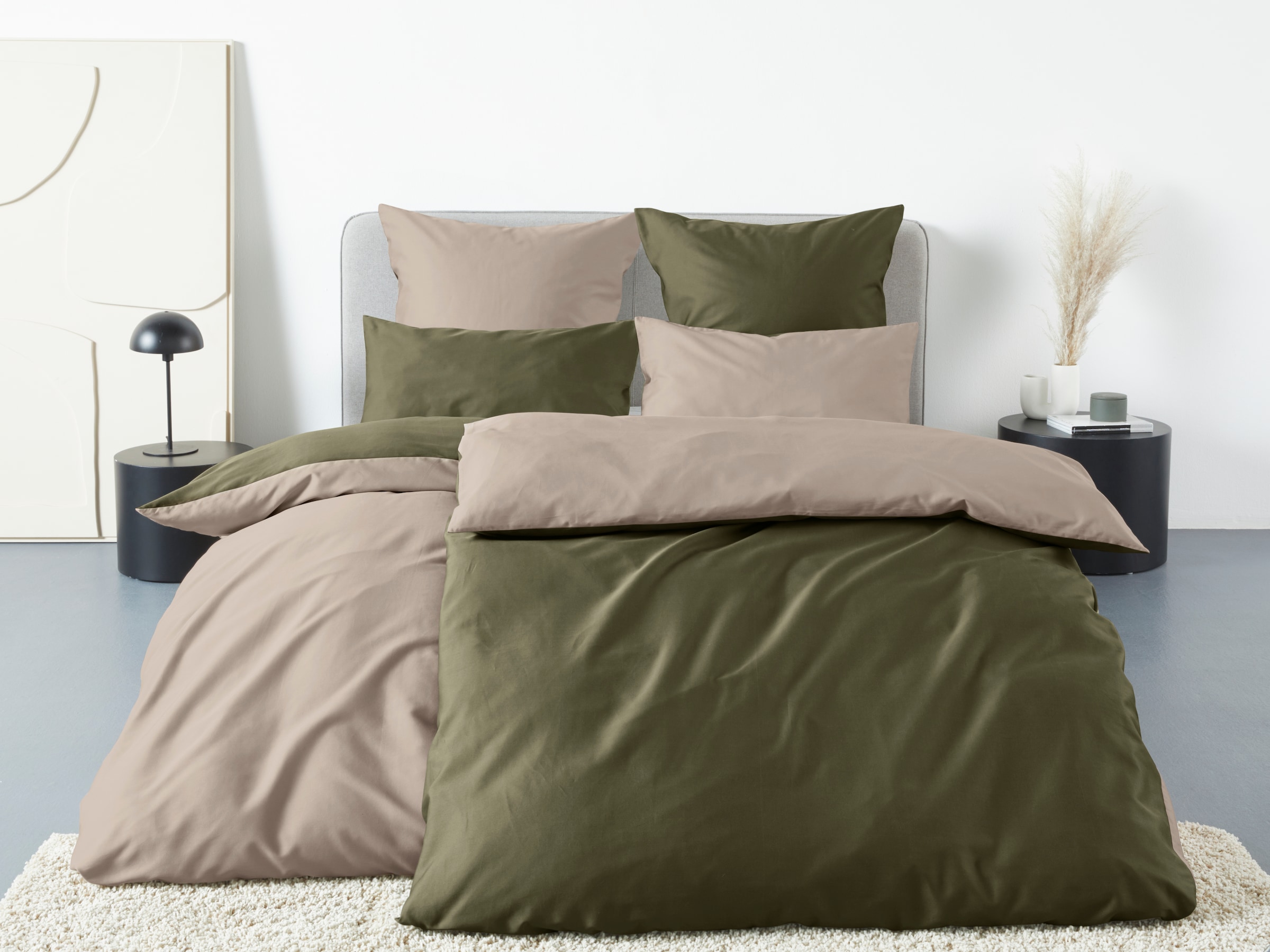 OTTO home Bettwäsche "Mila2" 2 Mako-Satin aus 100% Baumwolle, Größe ab 135x günstig online kaufen