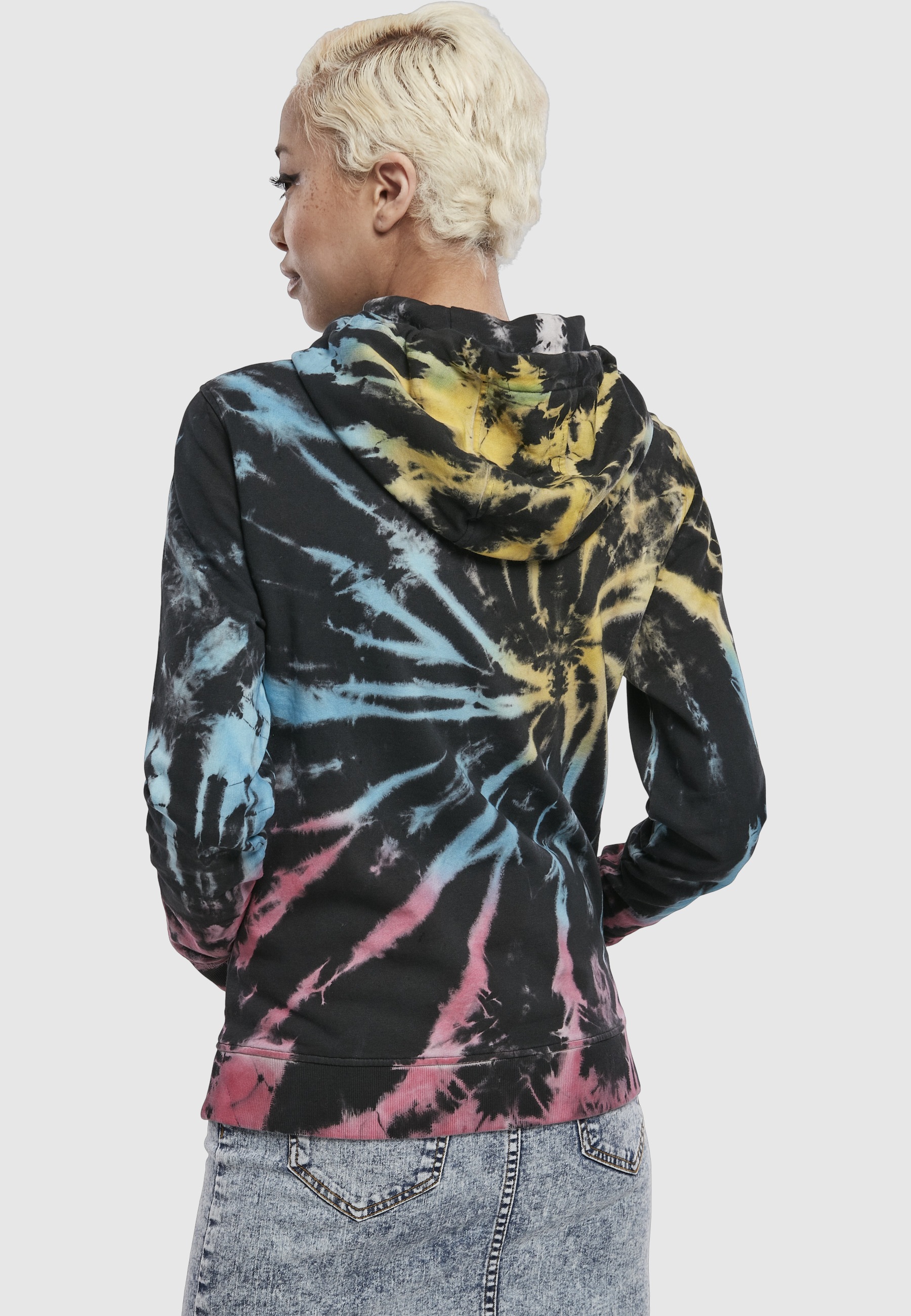 URBAN CLASSICS Kapuzenpullover »Urban Classics Damen Ladies Tie Dye Hoody« 1 Stk.