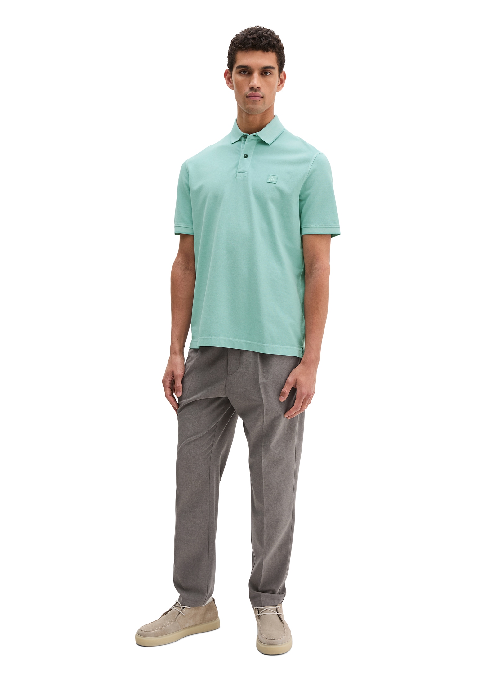 Marc O'Polo Poloshirt weiches Tragegefühl, regular Fit, Logopatch auf der Brust
