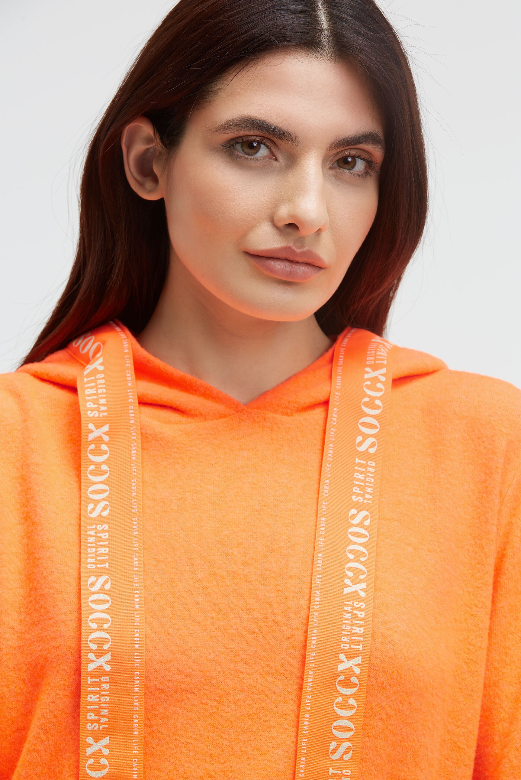 SOCCX Kapuzenpullover, aus Feinstrick