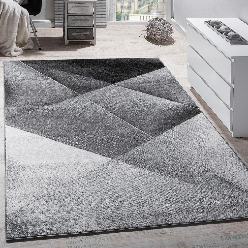 Paco Home Teppich »ECE 922«, rechteckig, 14 mm Höhe, Kurzflor, modernes geometrisches Design