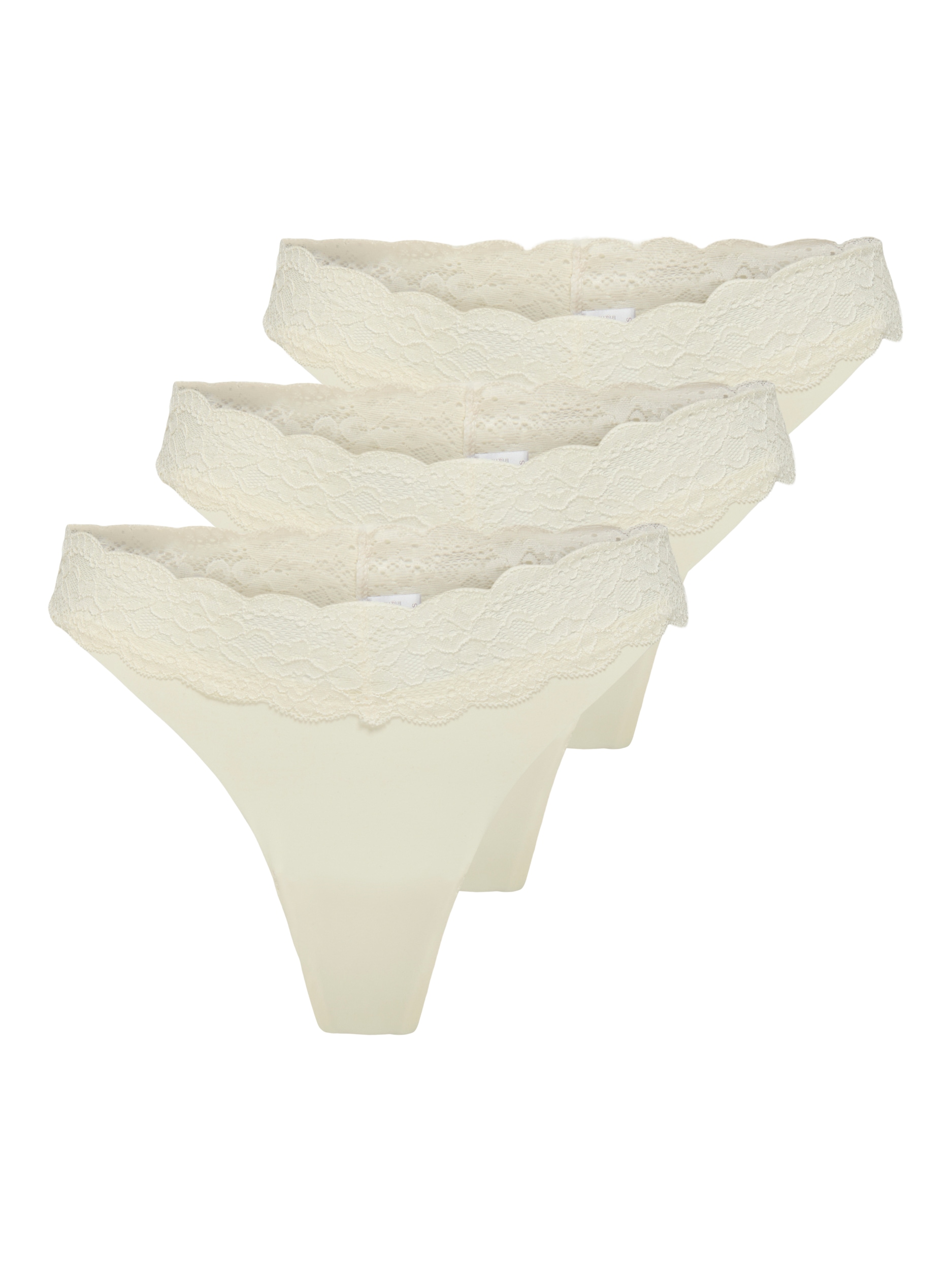 ONLY Tanga "ONLCHLOE LACE S.S THONG 3-PACK ACC", (Packung, 3 St.) günstig online kaufen