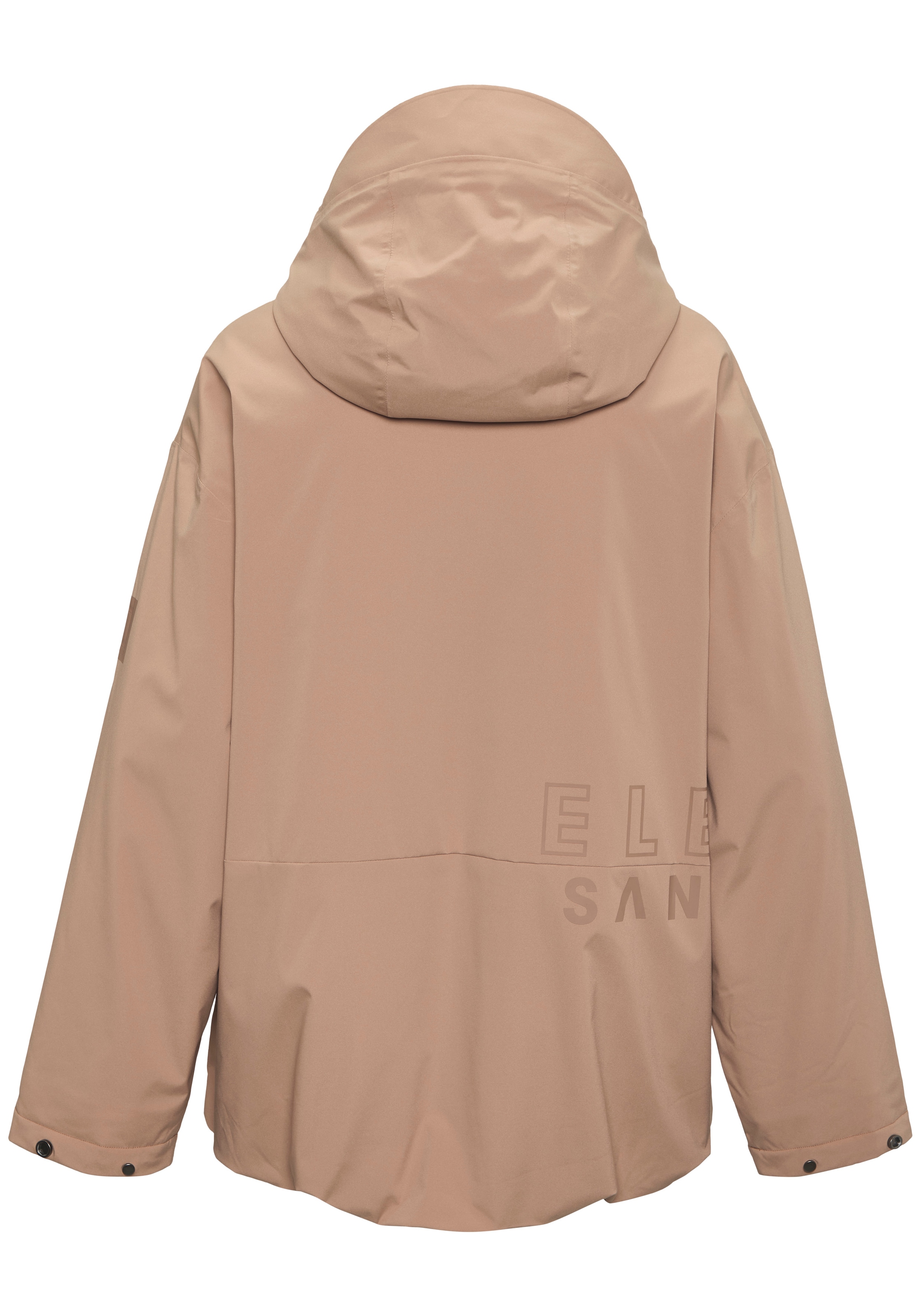 Elbsand Parka mit großem Logodruck auf der Rückseite