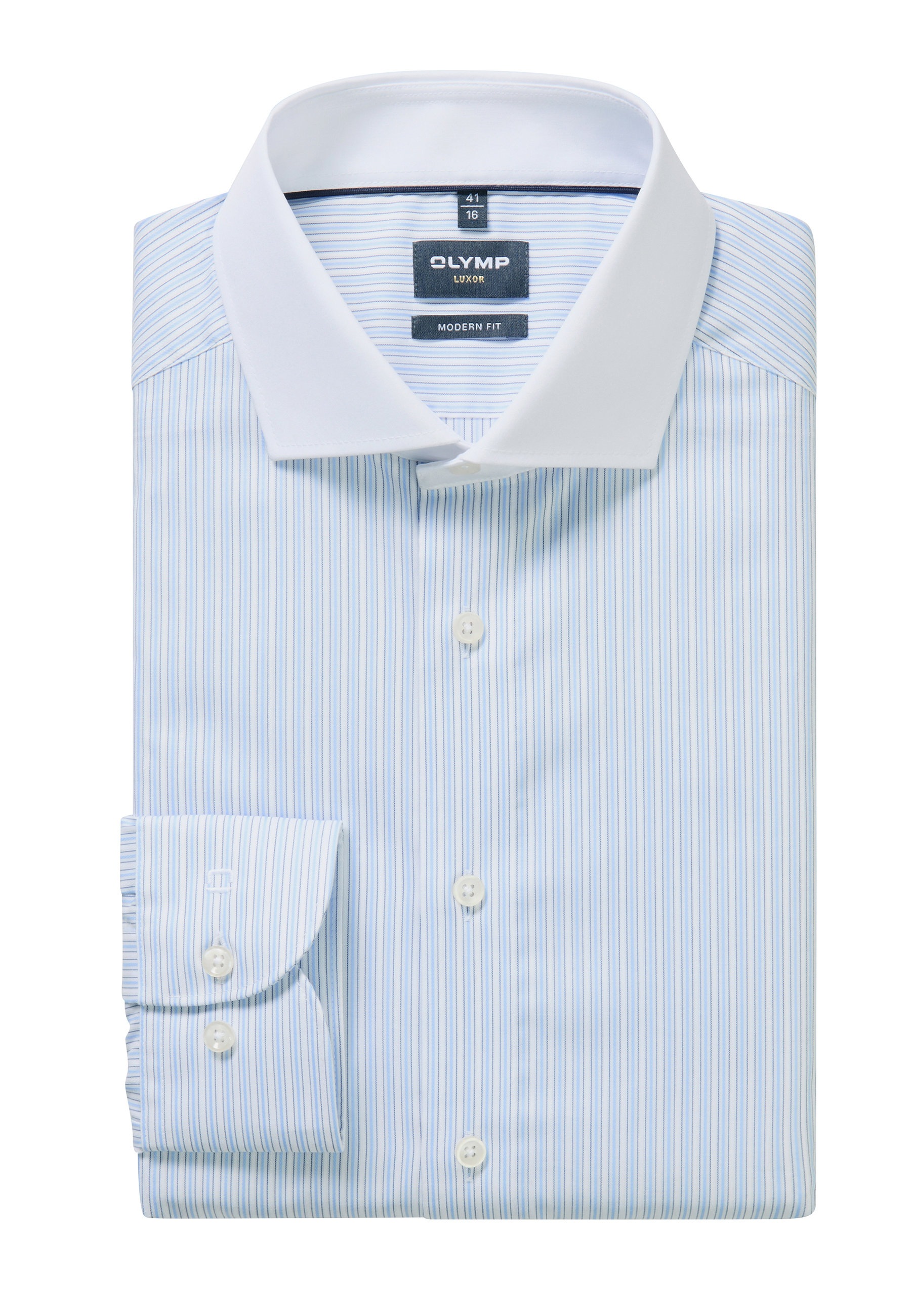 OLYMP Luxor Modern Fit Men Shirt Blue 41 3