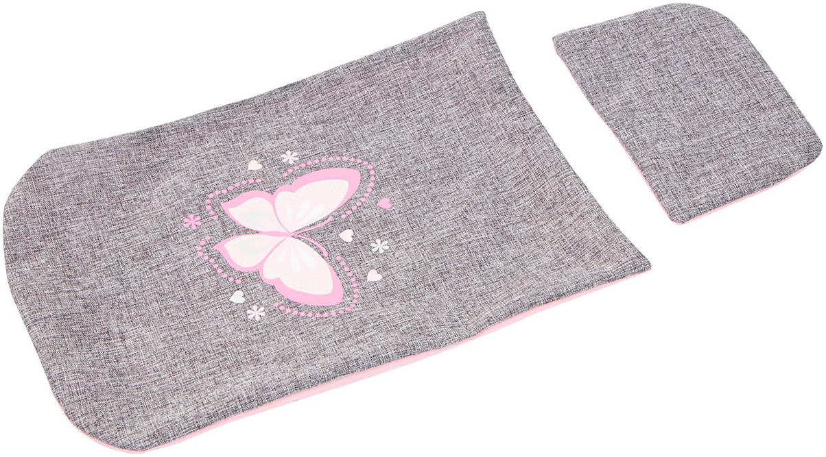 Bayer Puppenwagen »Cosy, grau/rosa«, mit Wickeltasche