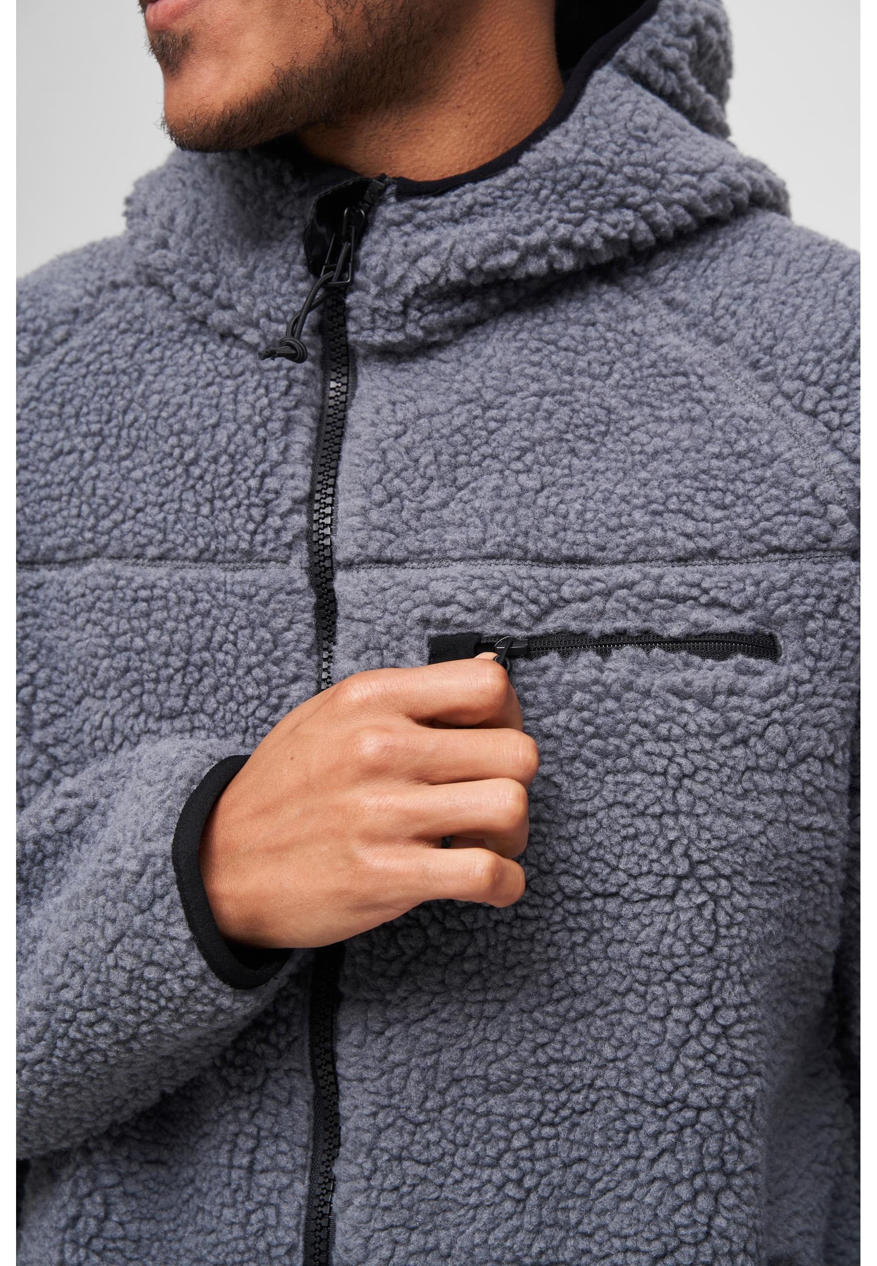 Brandit Anorak »Brandit Herren Teddyfleece Worker Jacket«, (1 St.), mit Kapuze