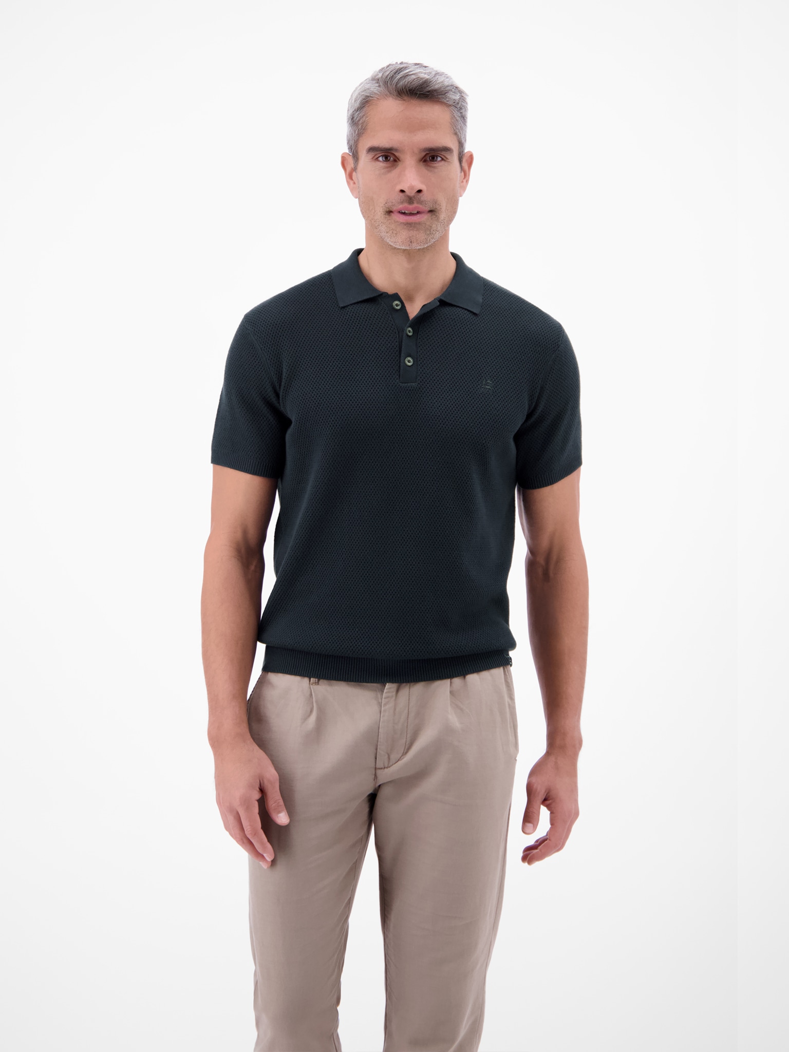 LERROS Poloshirt mit Strick-Struktur günstig online kaufen