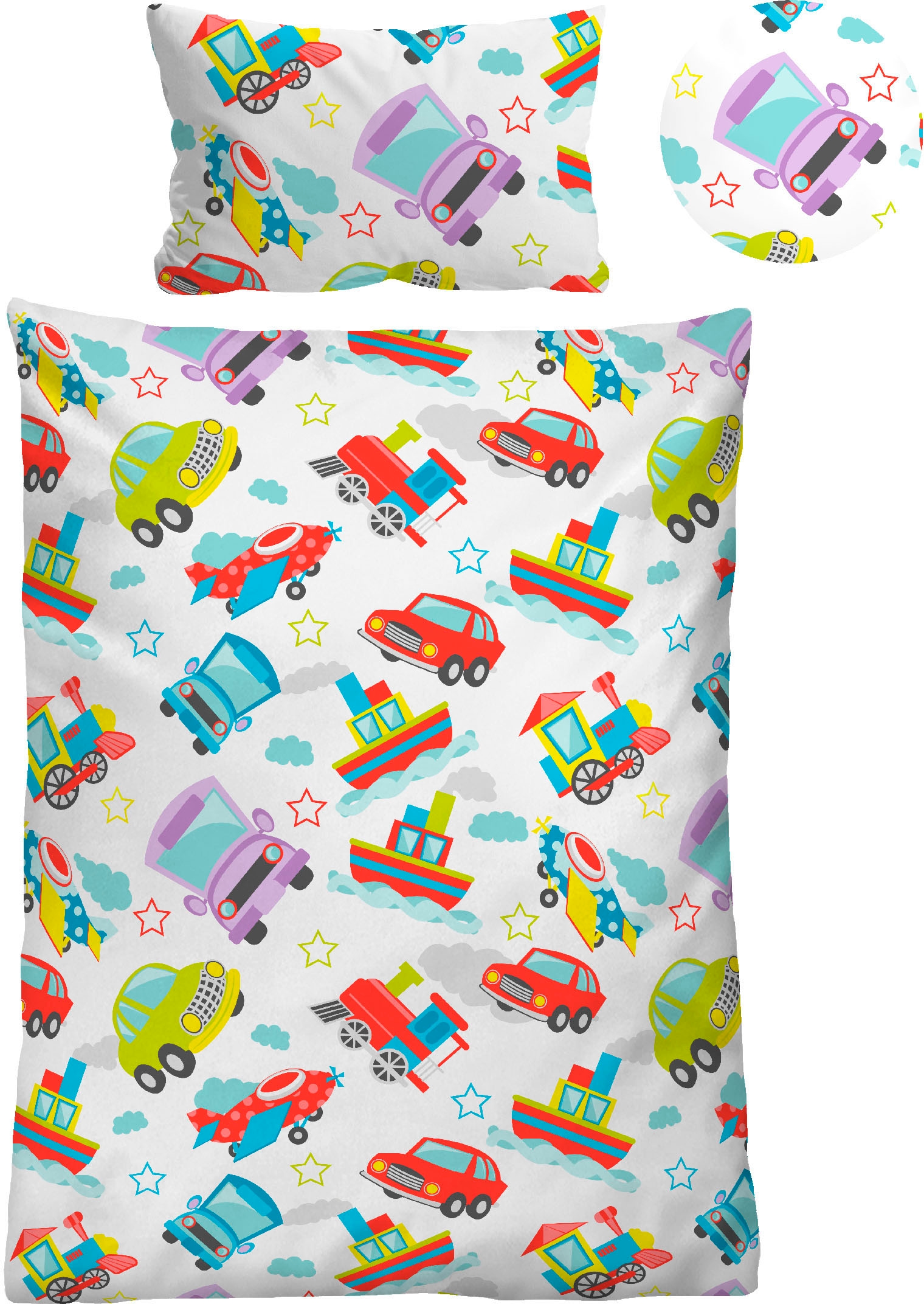 Biberna Kinderbettwäsche "Adrian" 2 Stk. hautfreundlich, kühlend, mit Reißv günstig online kaufen