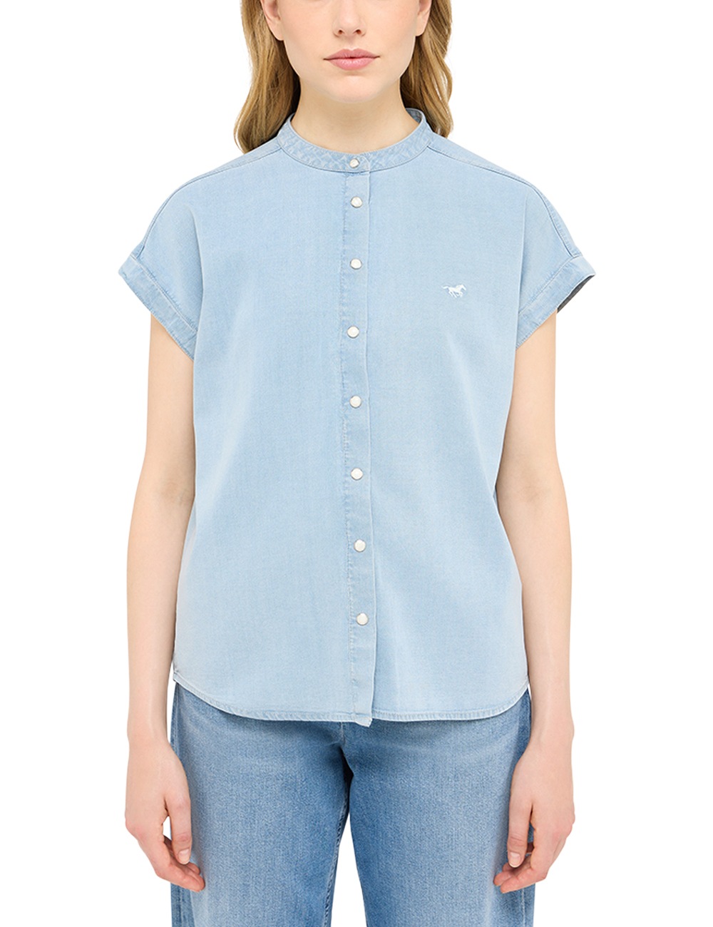 MUSTANG Kurzarmbluse "Damen Style Tulsa" günstig online kaufen