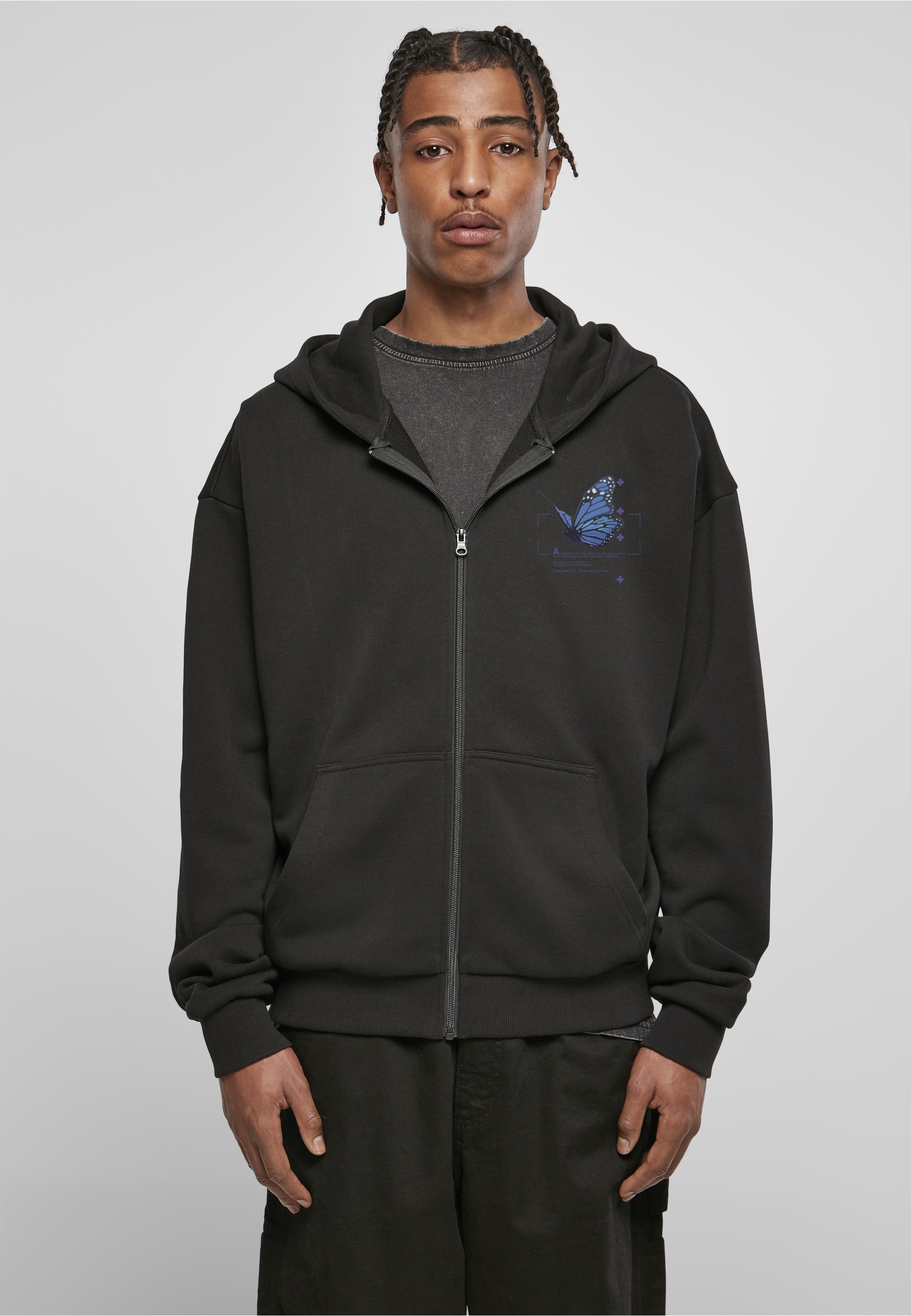 Upscale by Mister Tee Kapuzenpullover »Upscale by Mister Tee Herren Grid Head Butterfly Oversize Hoody« 1