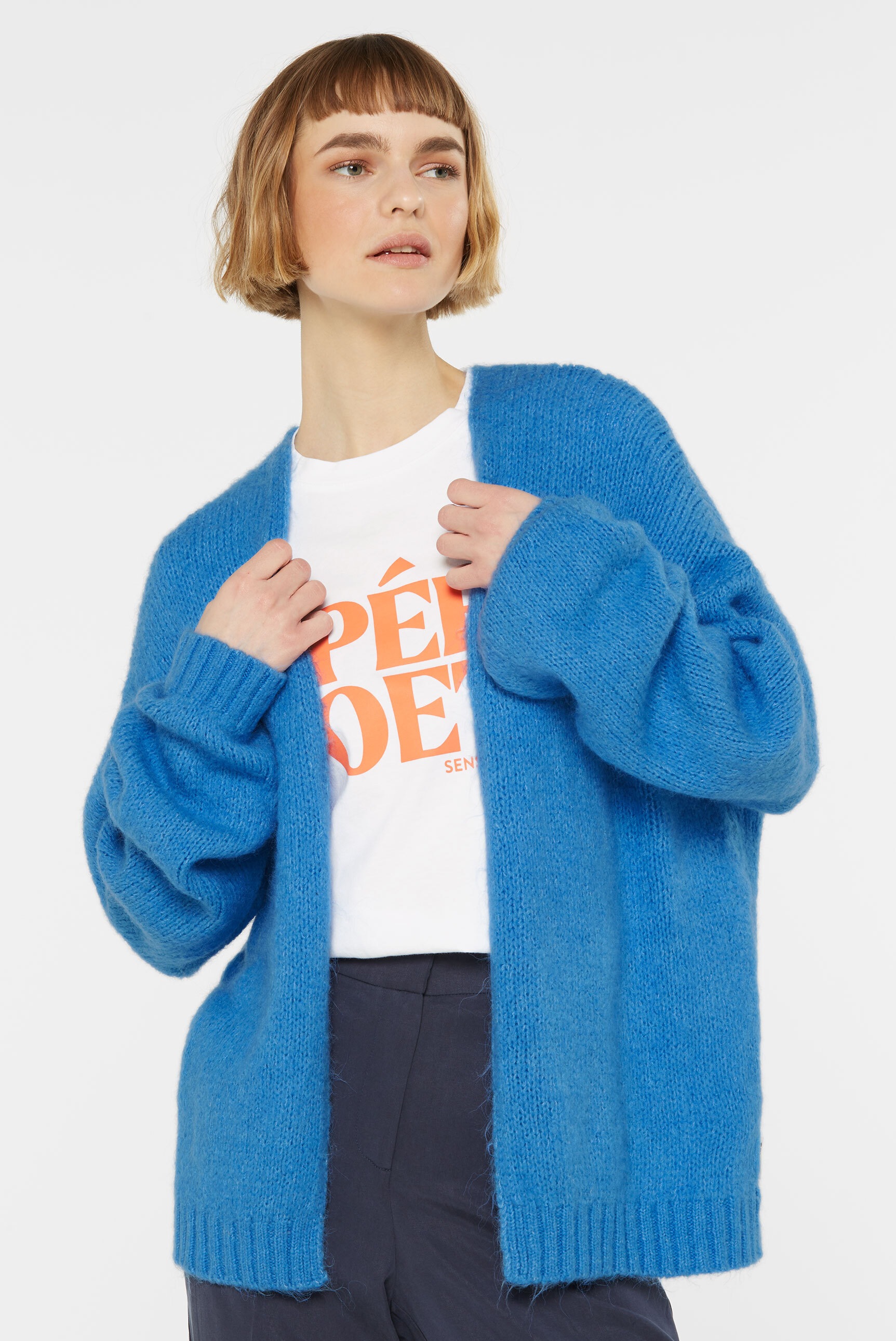 SENSES.THE LABEL Cardigan, ohne Verschluss