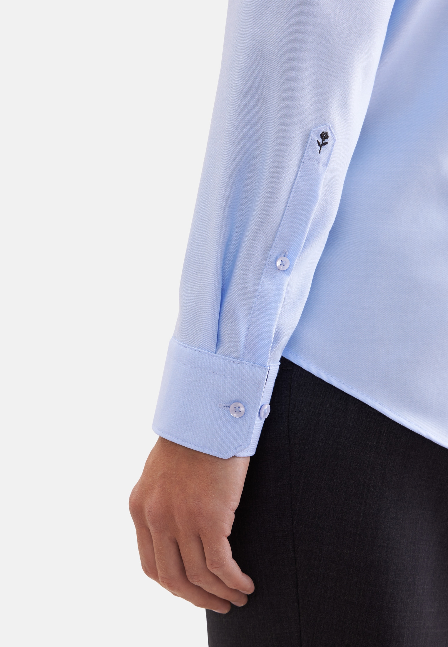 seidensticker Businesshemd »Schwarze Rose« Slim 1/1 Kentkragen Uni