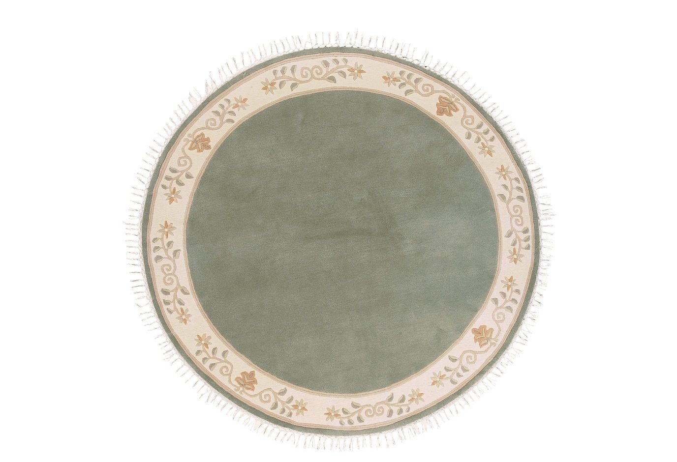 LUXOR living Wollteppich »Adour«, rechteckig, 18 mm Höhe, reine Wolle, handgeknüpft, mit Bordüre und Fransen, Wohnzimmer