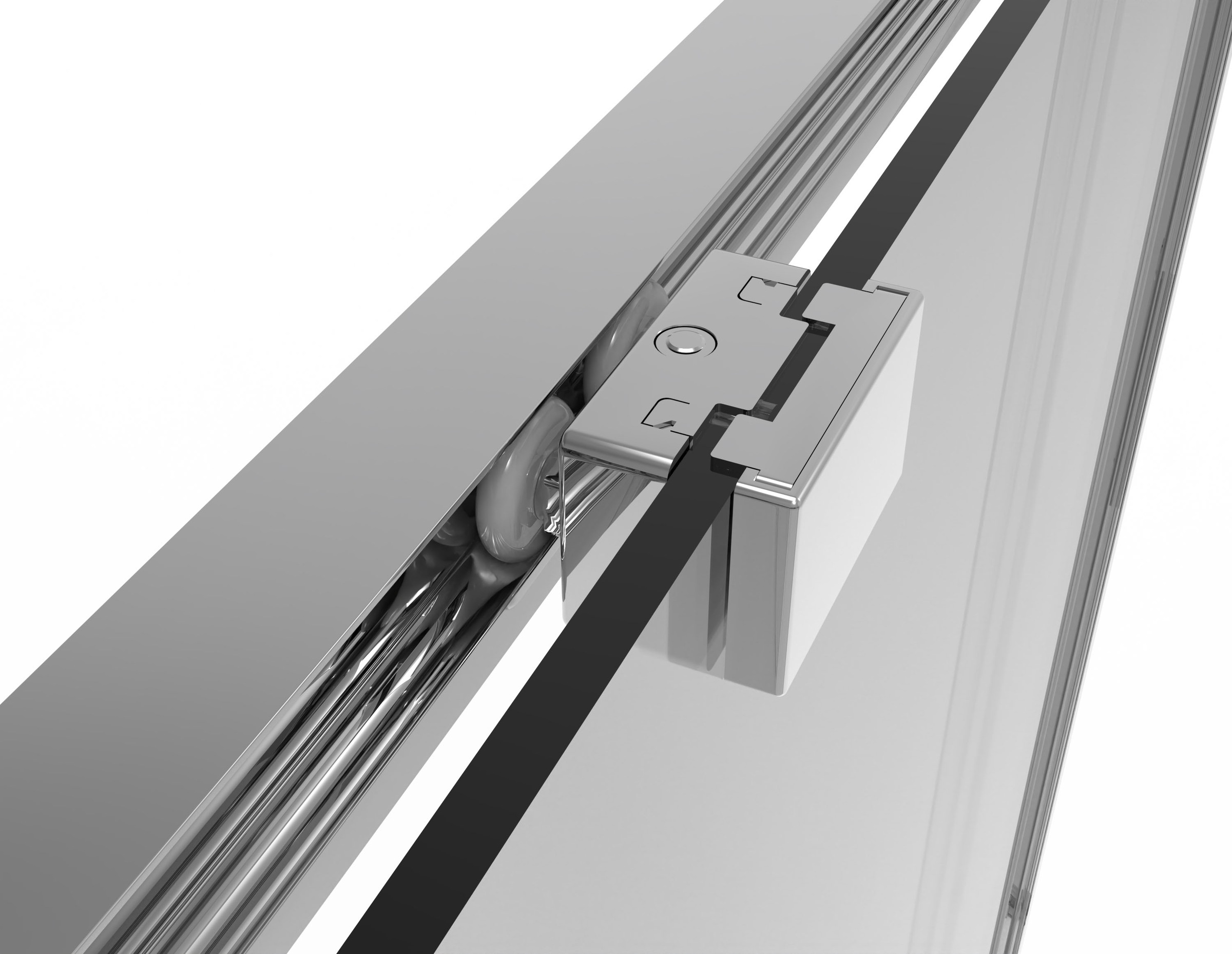 Sanotechnik Dusch-Schiebetür »Sanotechnik SlimLine Eckdusche Schiebetür chrom« linke und rechte Schiebetür sind separat zu bestellen!