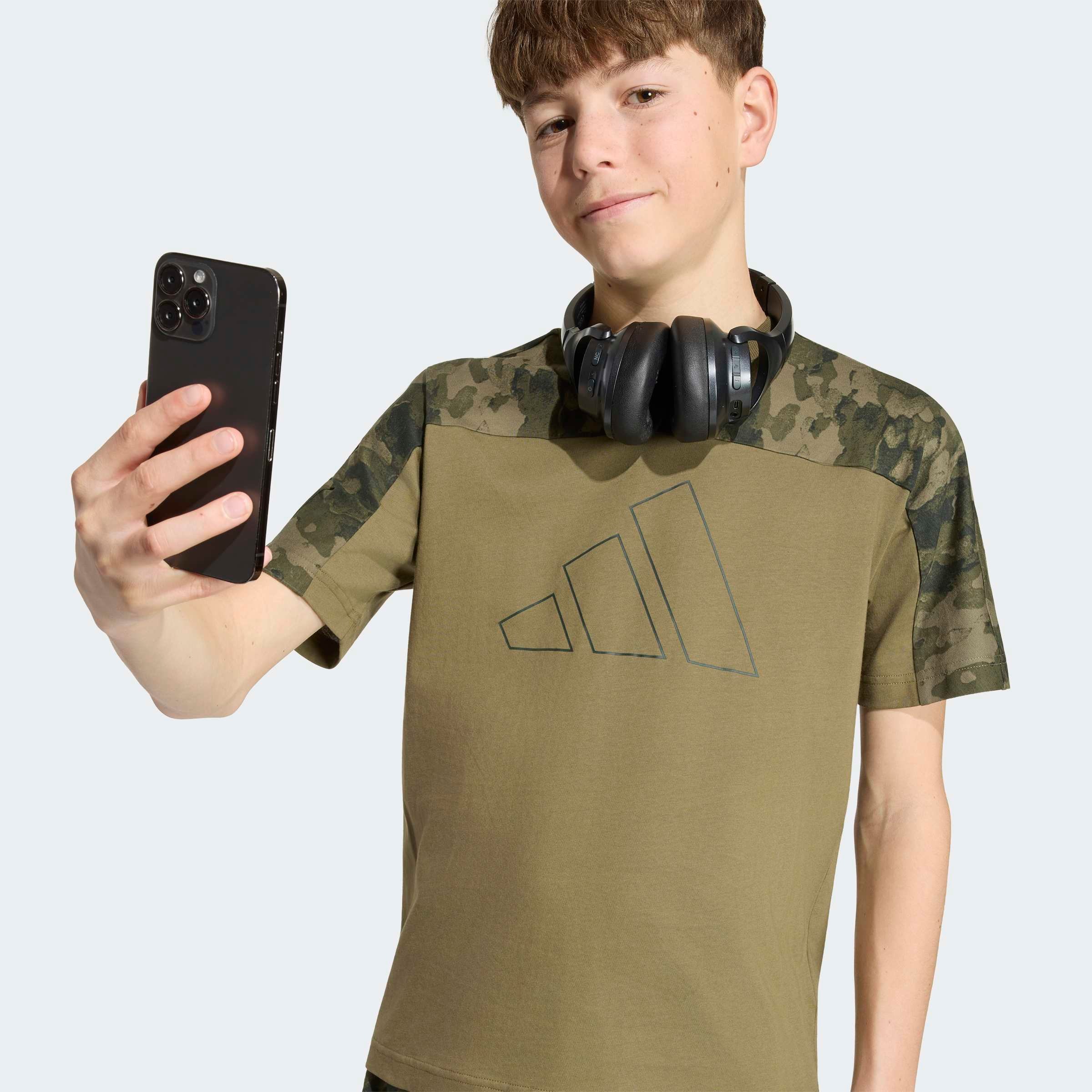 adidas Sportswear T-Shirt »SEASONAL ESSENTIALS KIDS BAUMWOLL-, CAMOUFLAGE«