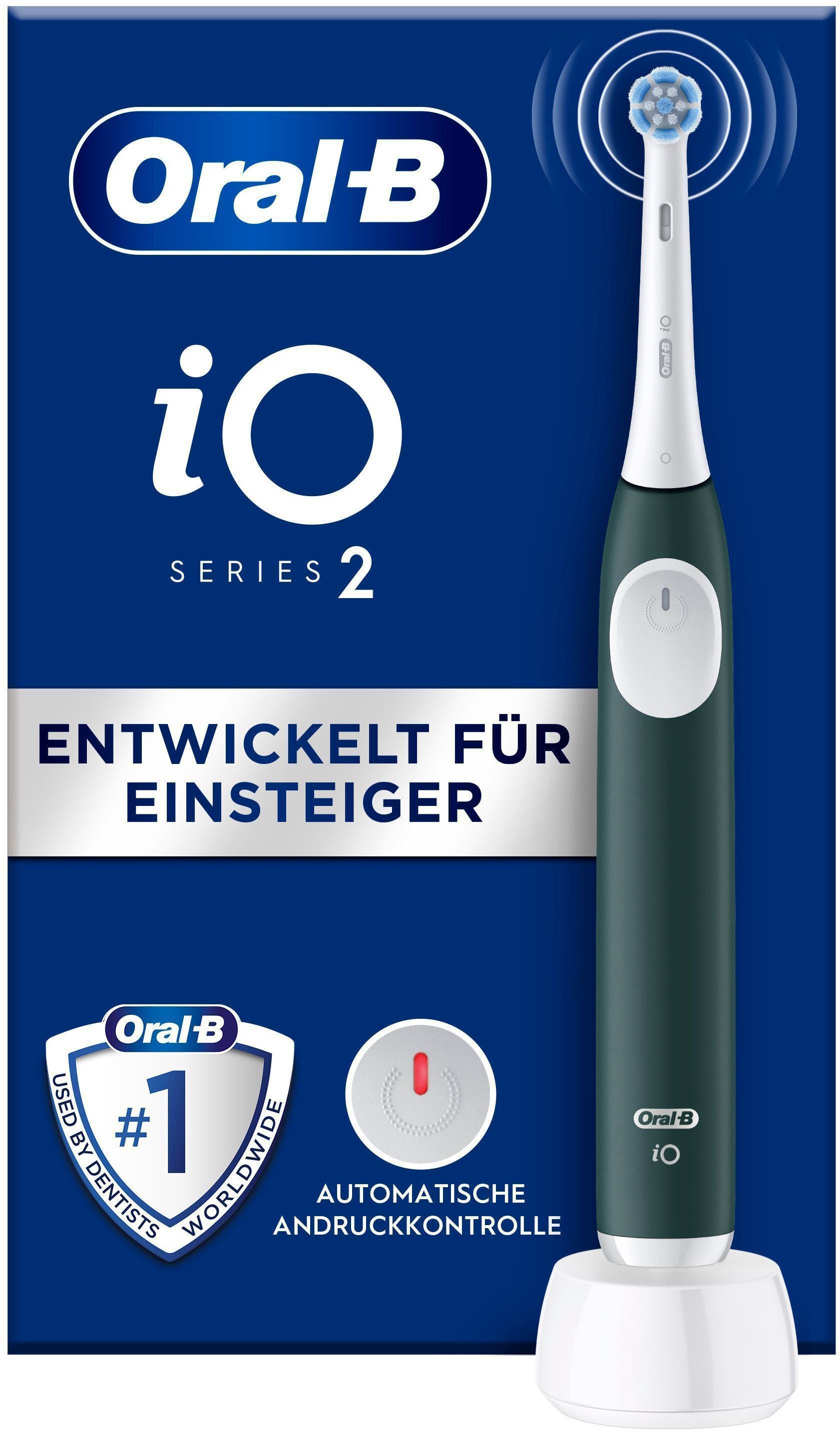 ORAL-B Elektrische Zahnbürste "iO Series 2", grün, Elektrozahnbürsten, für die sanfte Reinigung