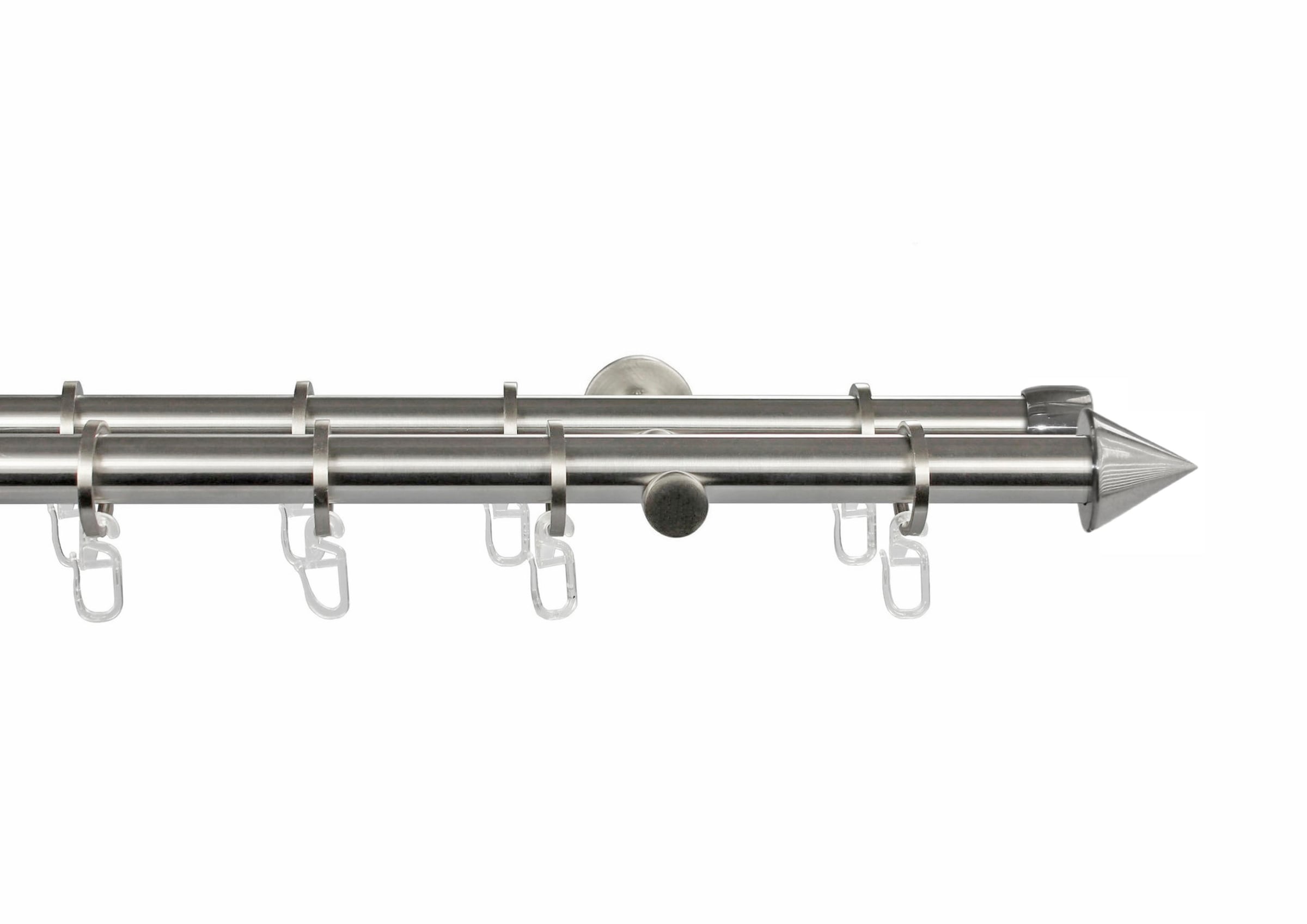 GARESA Gardinenstange "PALMA" Ø 20 mm 2 läufig-läufig Wunschmaßlänge Vorhan günstig online kaufen