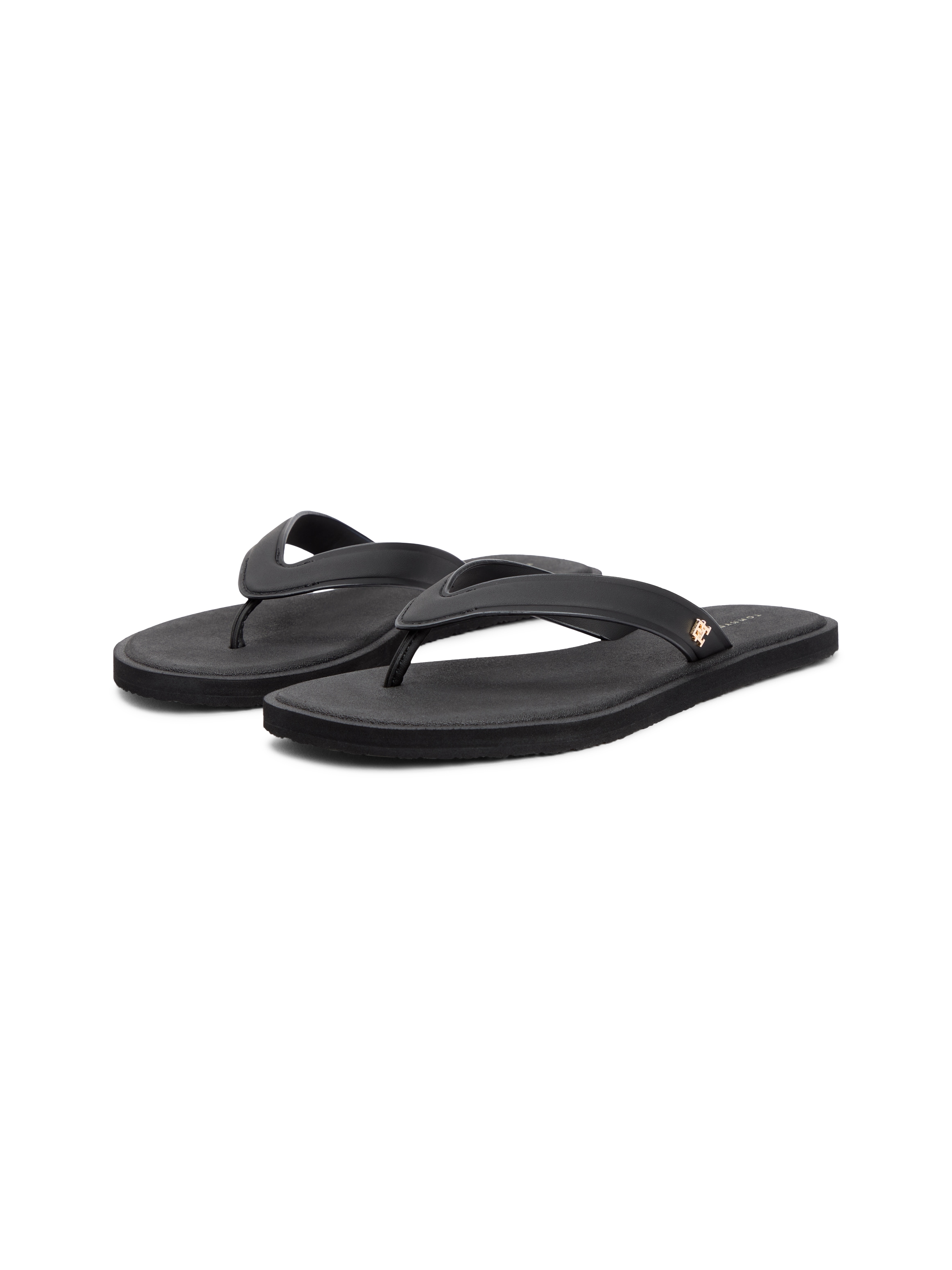 Tommy Hilfiger Zehentrenner »TH SCANDI PREMIUM SUMMER SANDAL«  Strandschuh, Pool Slides, Dianette, Flat mit Logo-Emblem