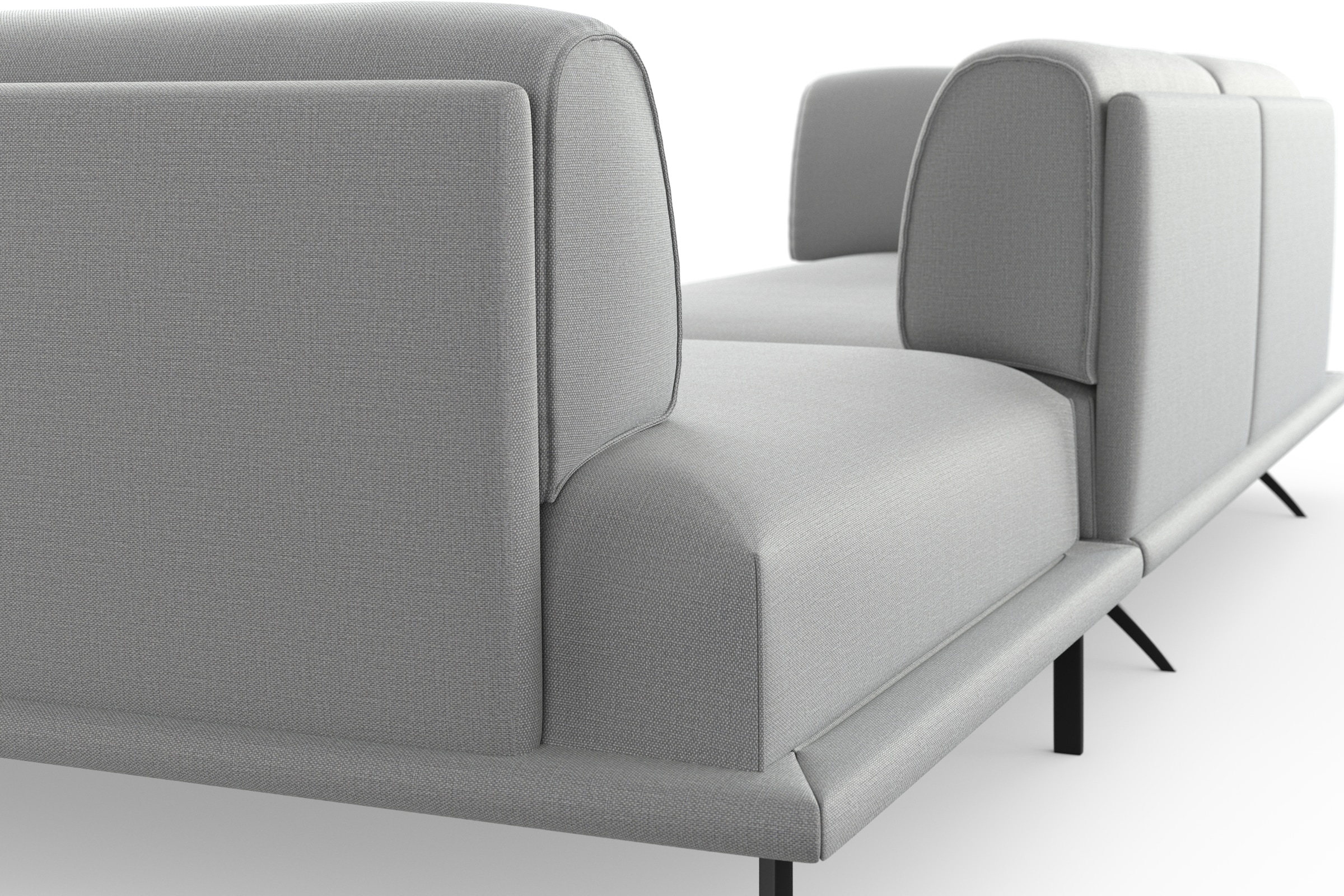 machalke® Ecksofa »benito, L-Form«, mit bezogenem Sockel