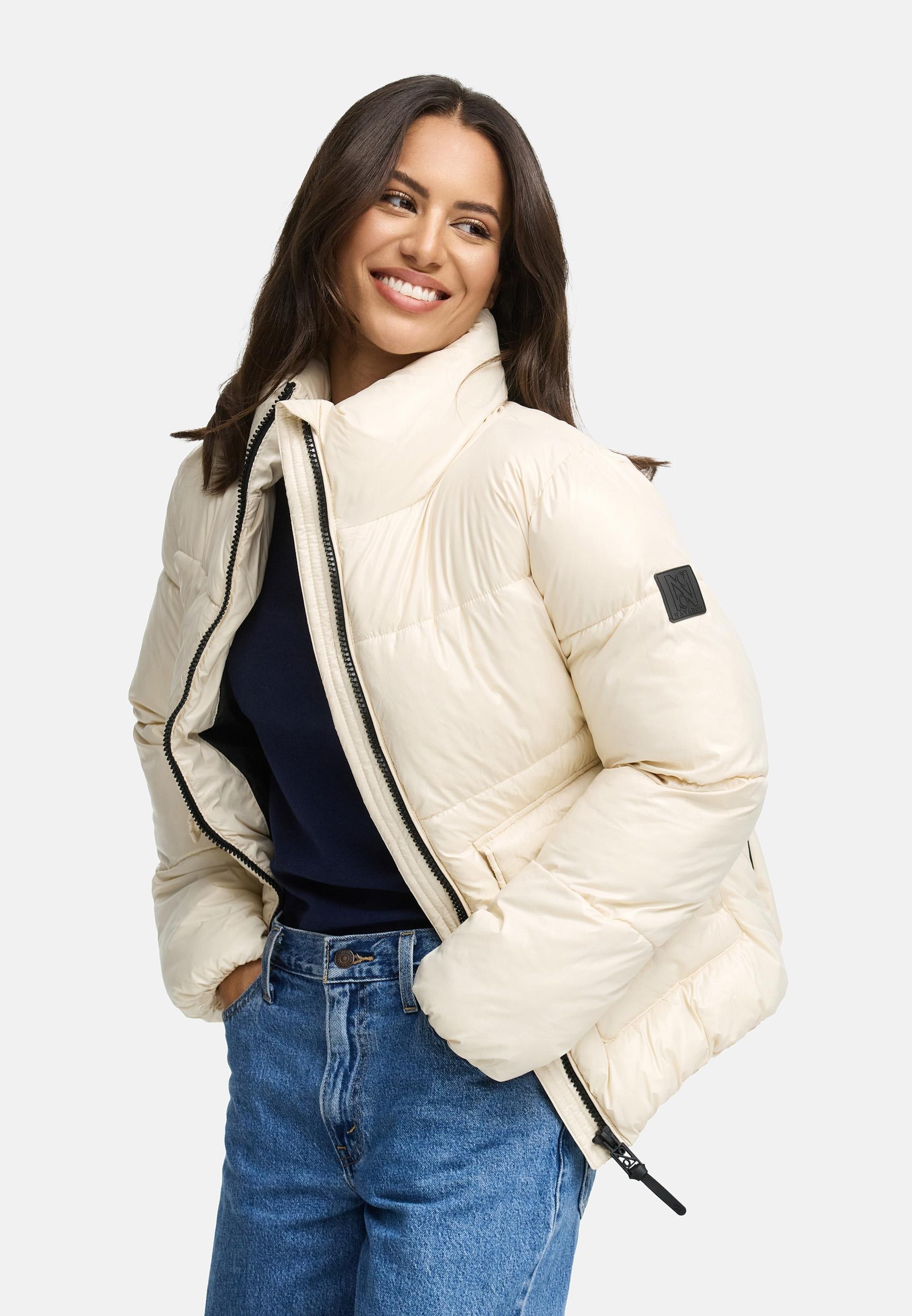 Navahoo Kurzjacke »Eispracht 14«, ohne Kapuze, Kurze gesteppte Damen Winterjacke