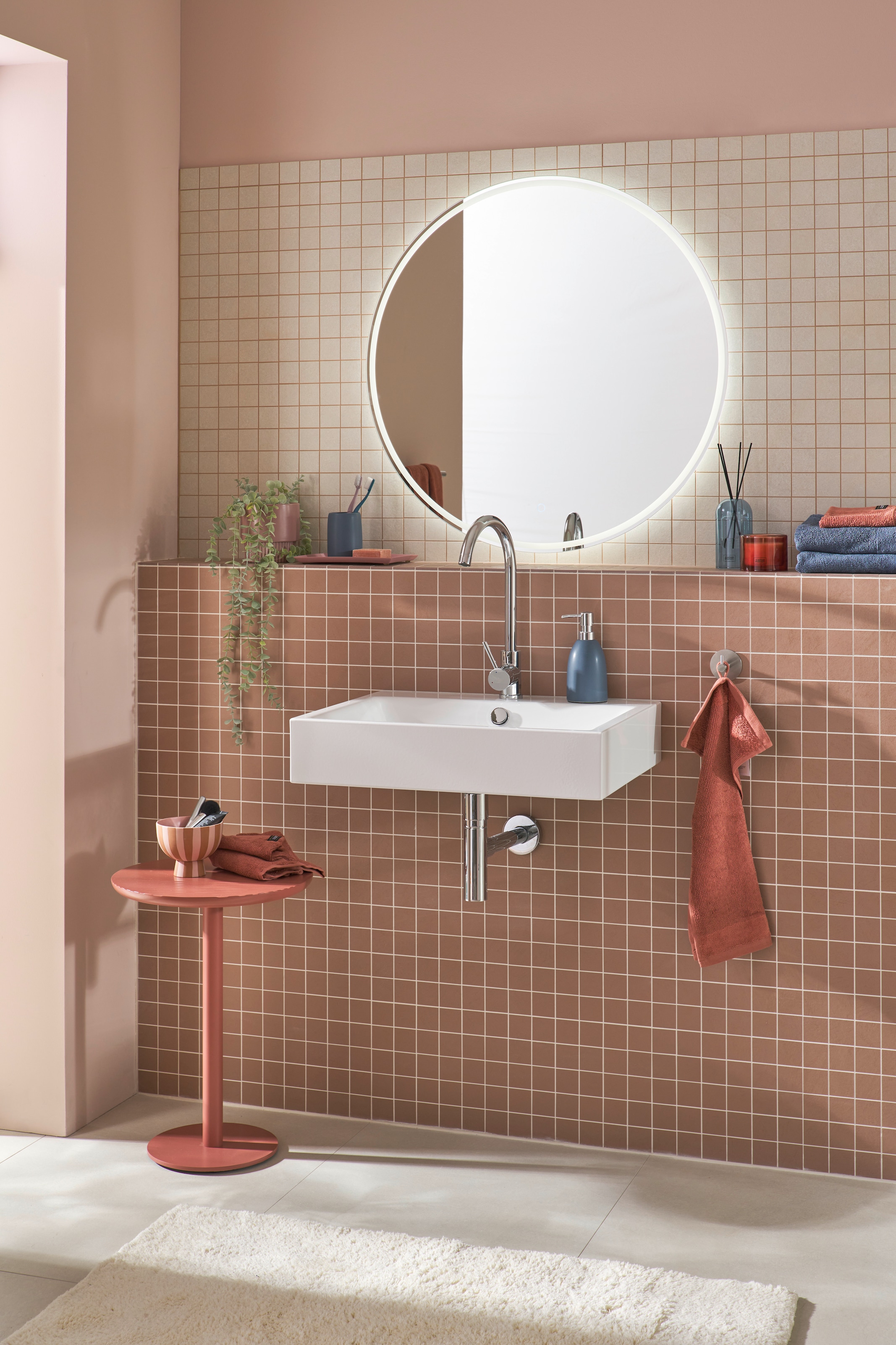 SCHÖNER WOHNEN-Kollektion Badematte »Bahamas  Uni« Höhe 30 mm fußbodenheizungsgeeignet beidseitig verwendbar