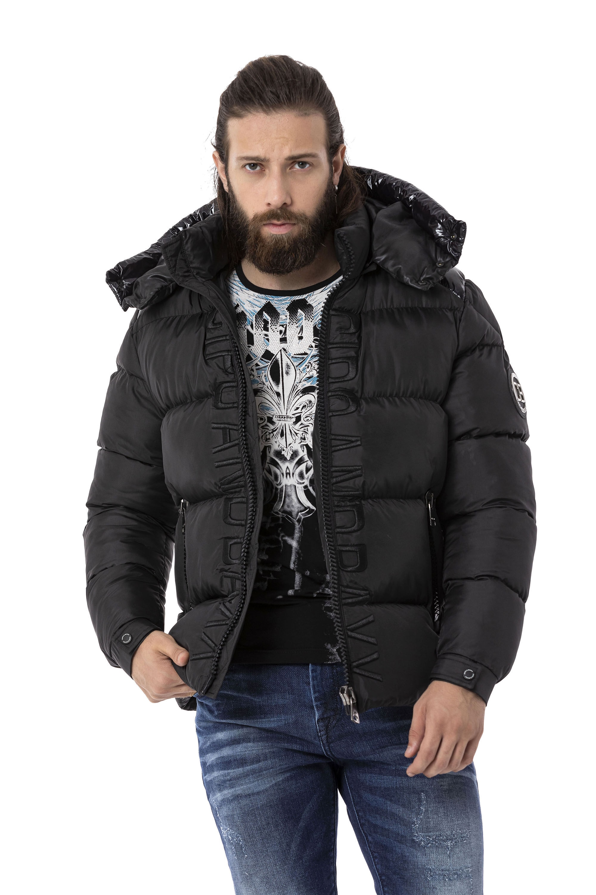 Cipo & Baxx Winterjacke "Winterjacke", mit Kapuze günstig online kaufen