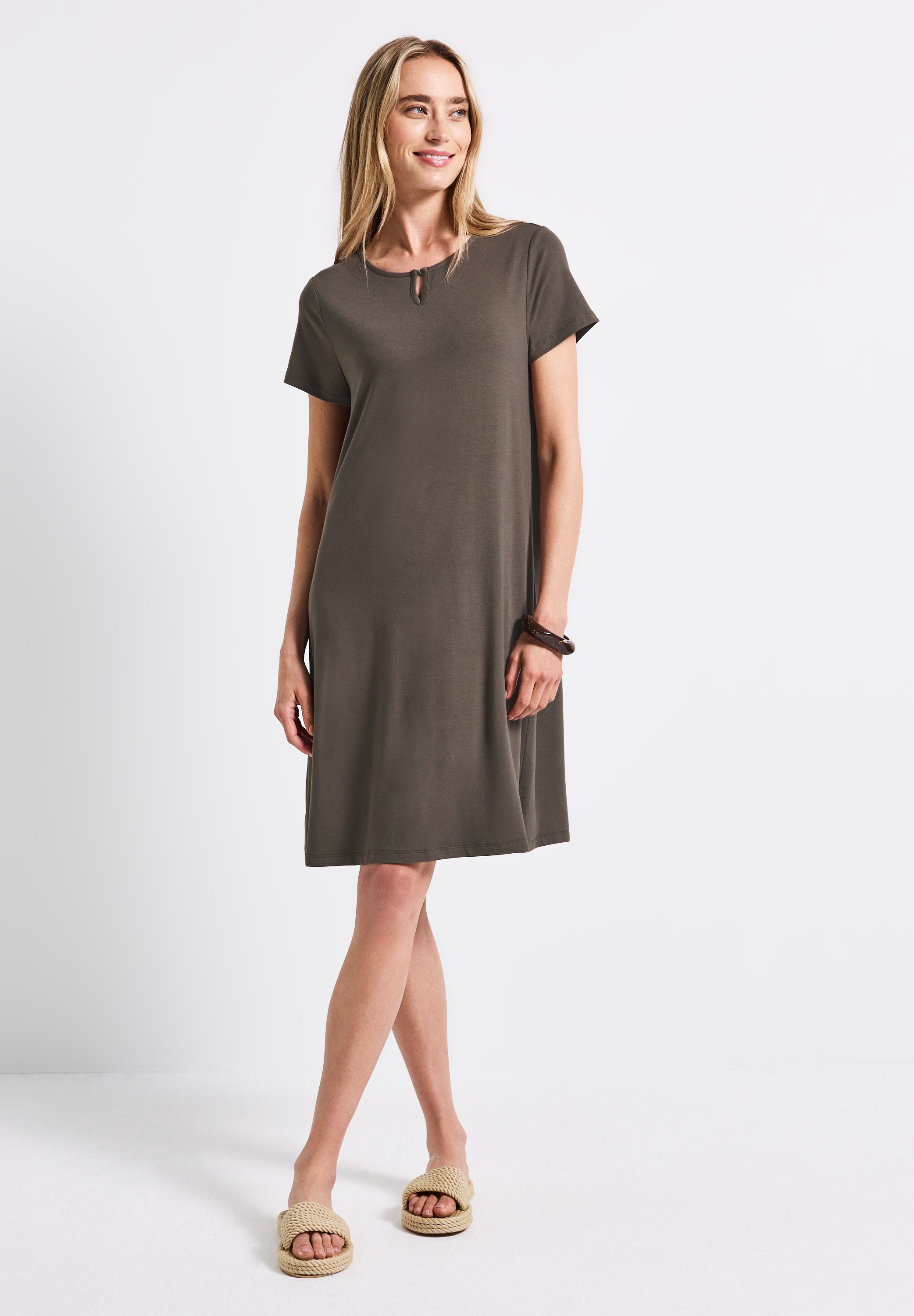 STREET ONE Sommerkleid Ohne Taschen soft und trageangenehm günstig online kaufen