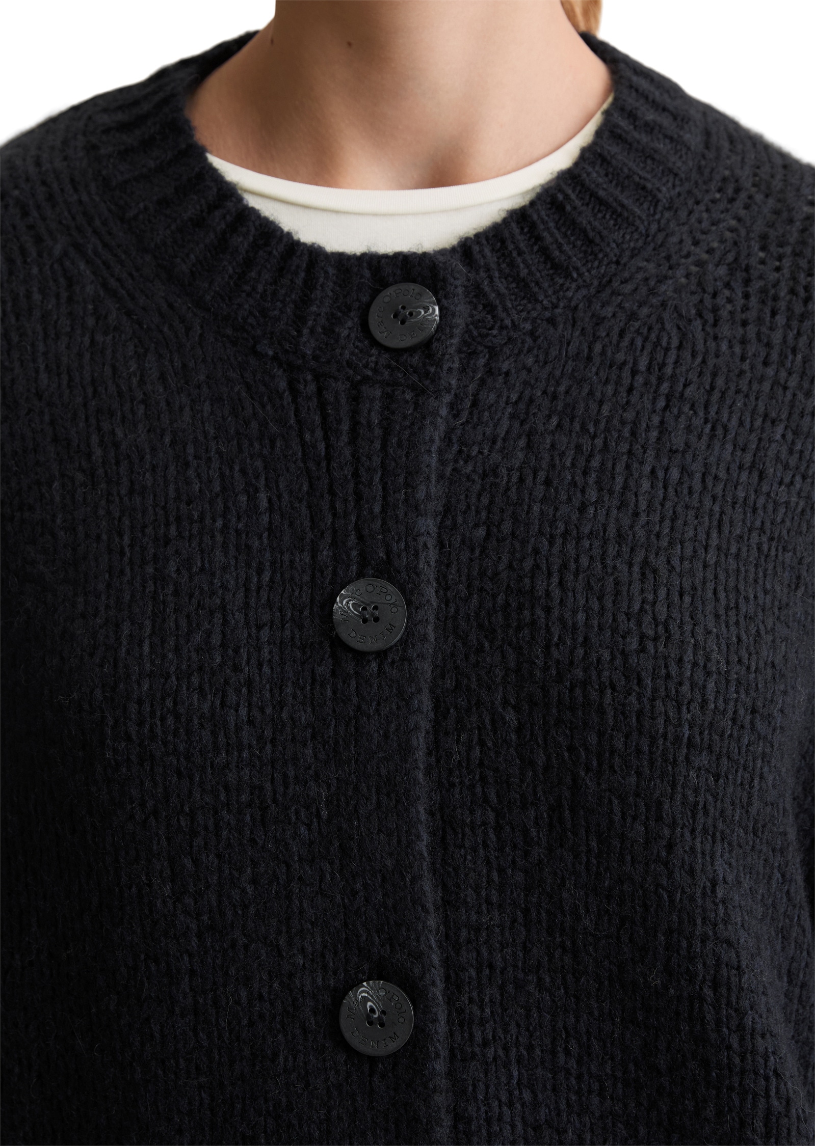 Marc O'Polo DENIM Cardigan »aus kuscheligem Schurwolle-Alpaka-Mix«