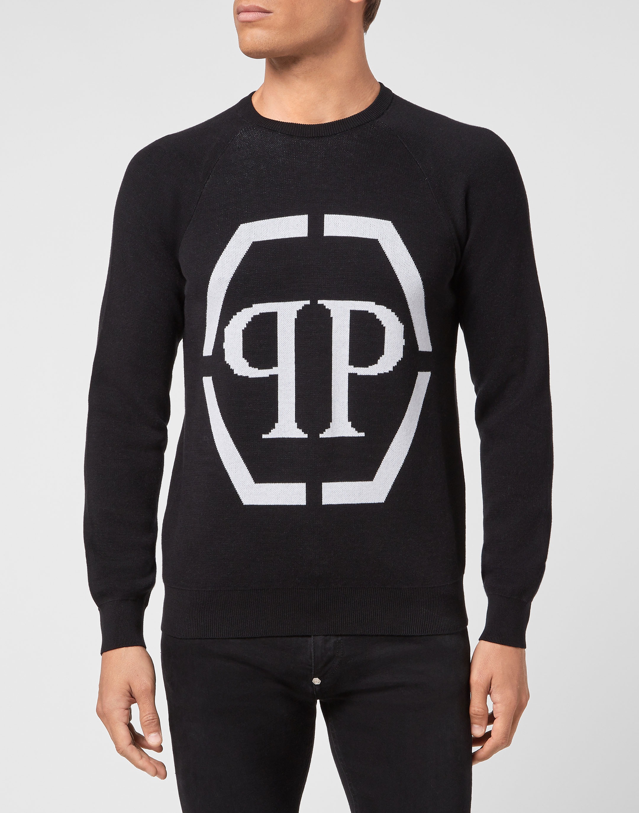 PHILIPP PLEIN "Rundhalspullover" günstig online kaufen